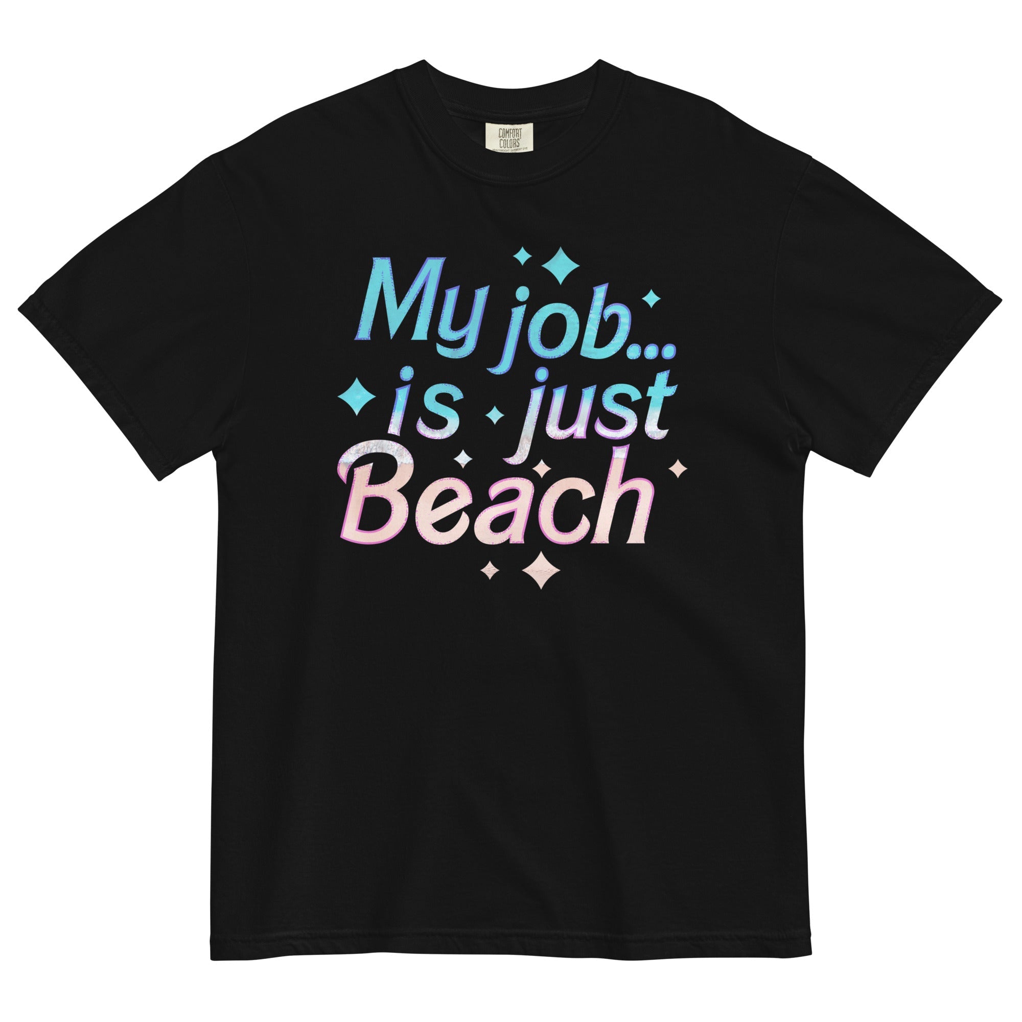 My Job Is Just Beach Men's Relaxed Fit Tee