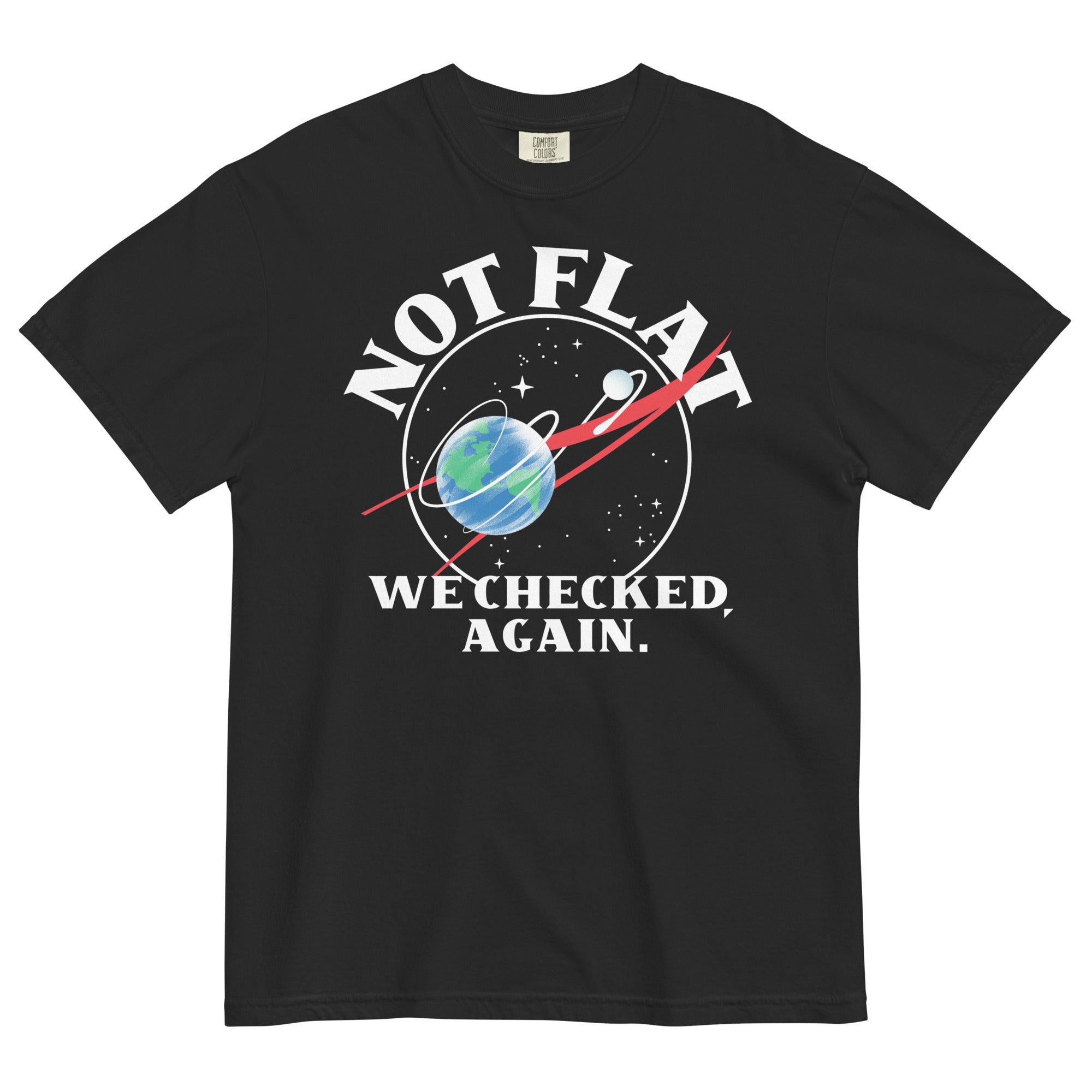 Not Flat We Checked Again Men's Relaxed Fit Tee
