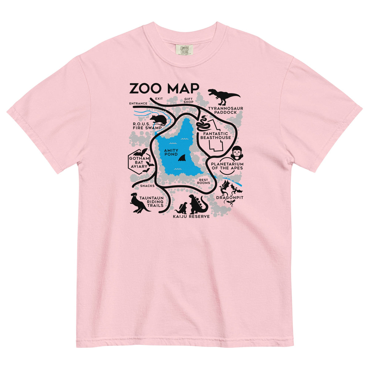 Zoo Map Men's Relaxed Fit Tee