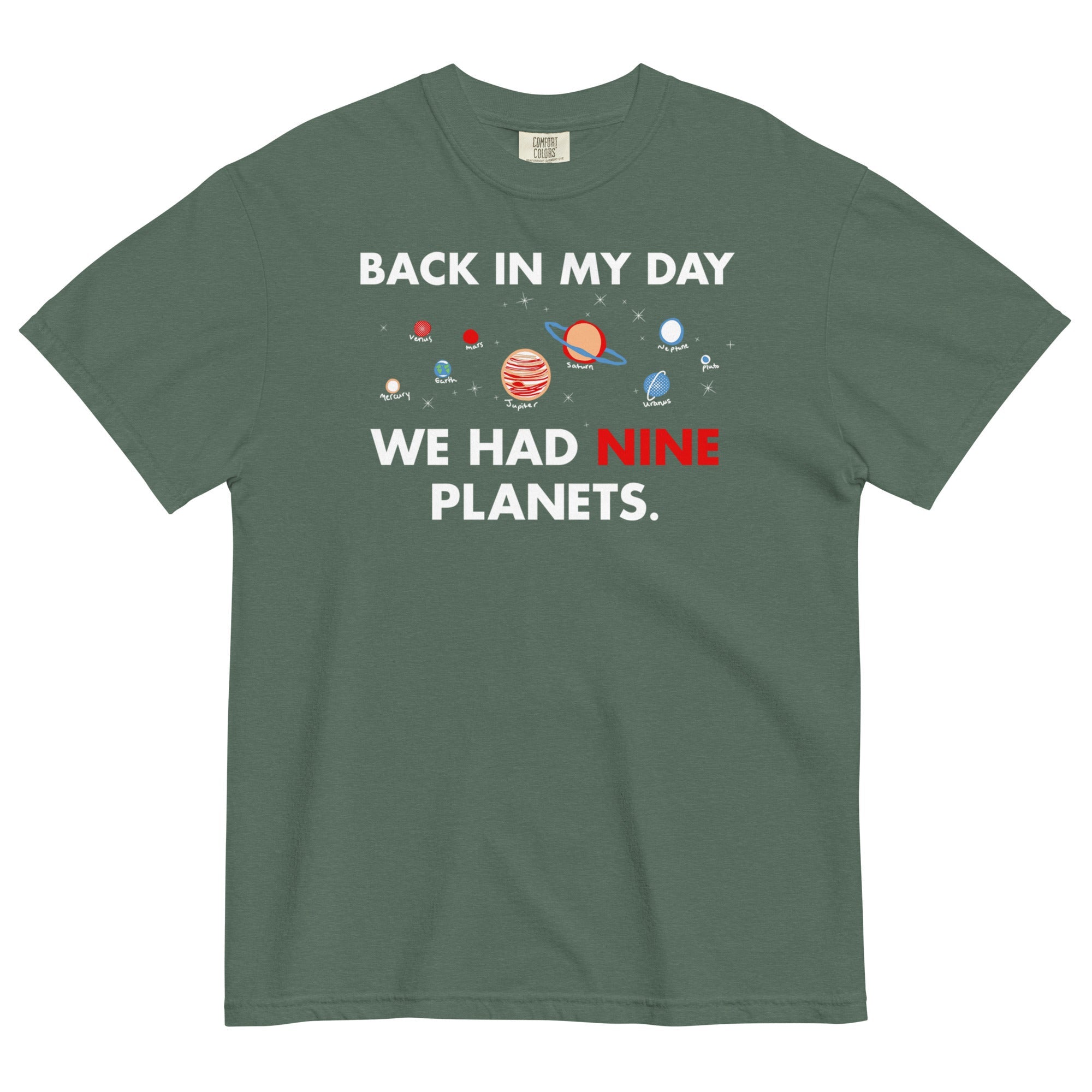 Back In My Day We Had Nine Planets Men's Relaxed Fit Tee
