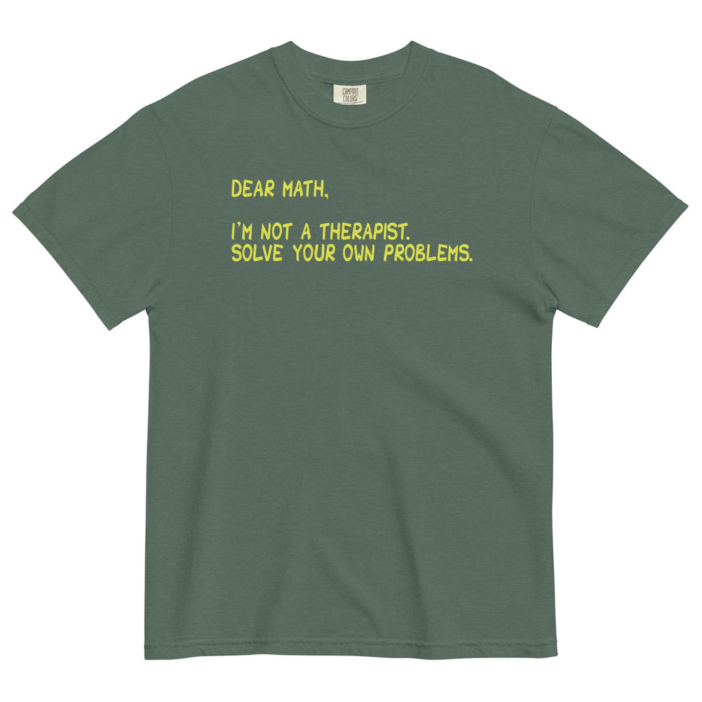 Dear Math, I'm Not A Therapist Men's Relaxed Fit Tee