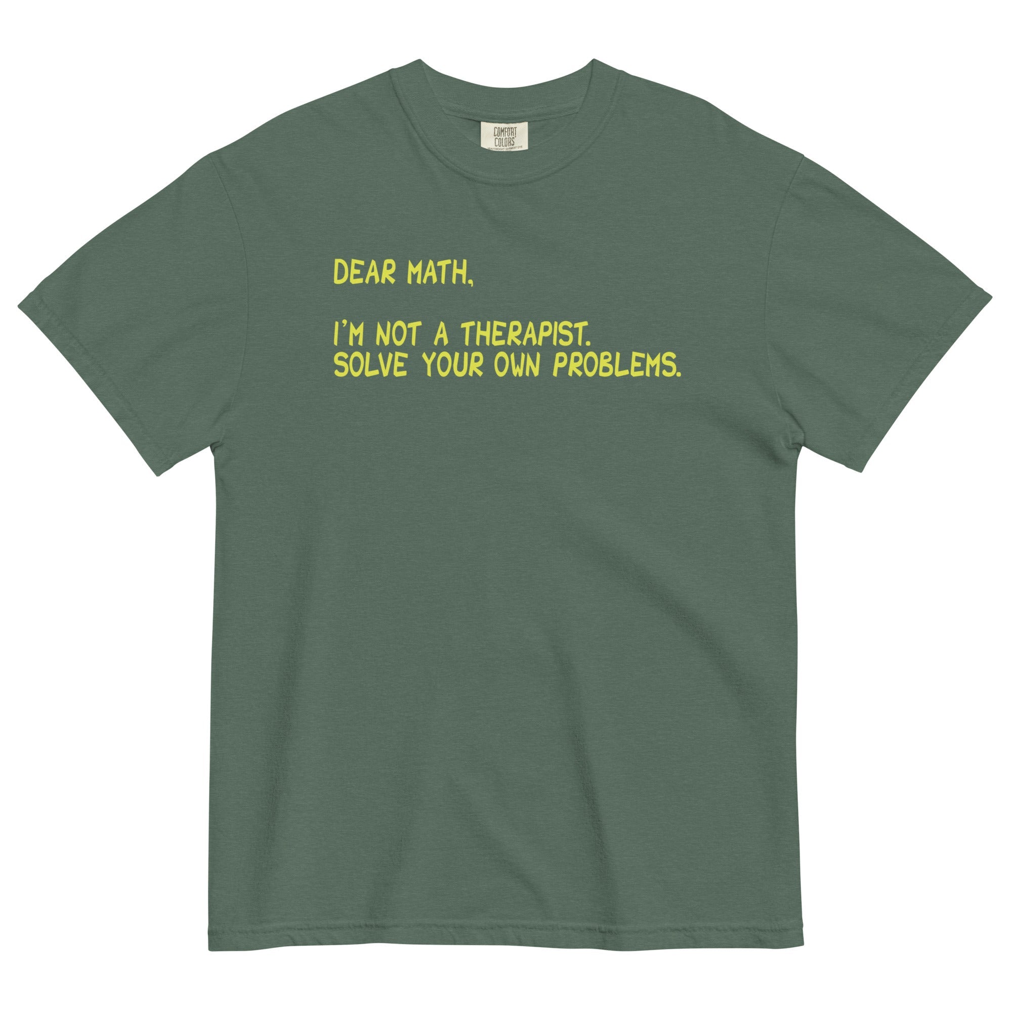 Dear Math, I'm Not A Therapist Men's Relaxed Fit Tee