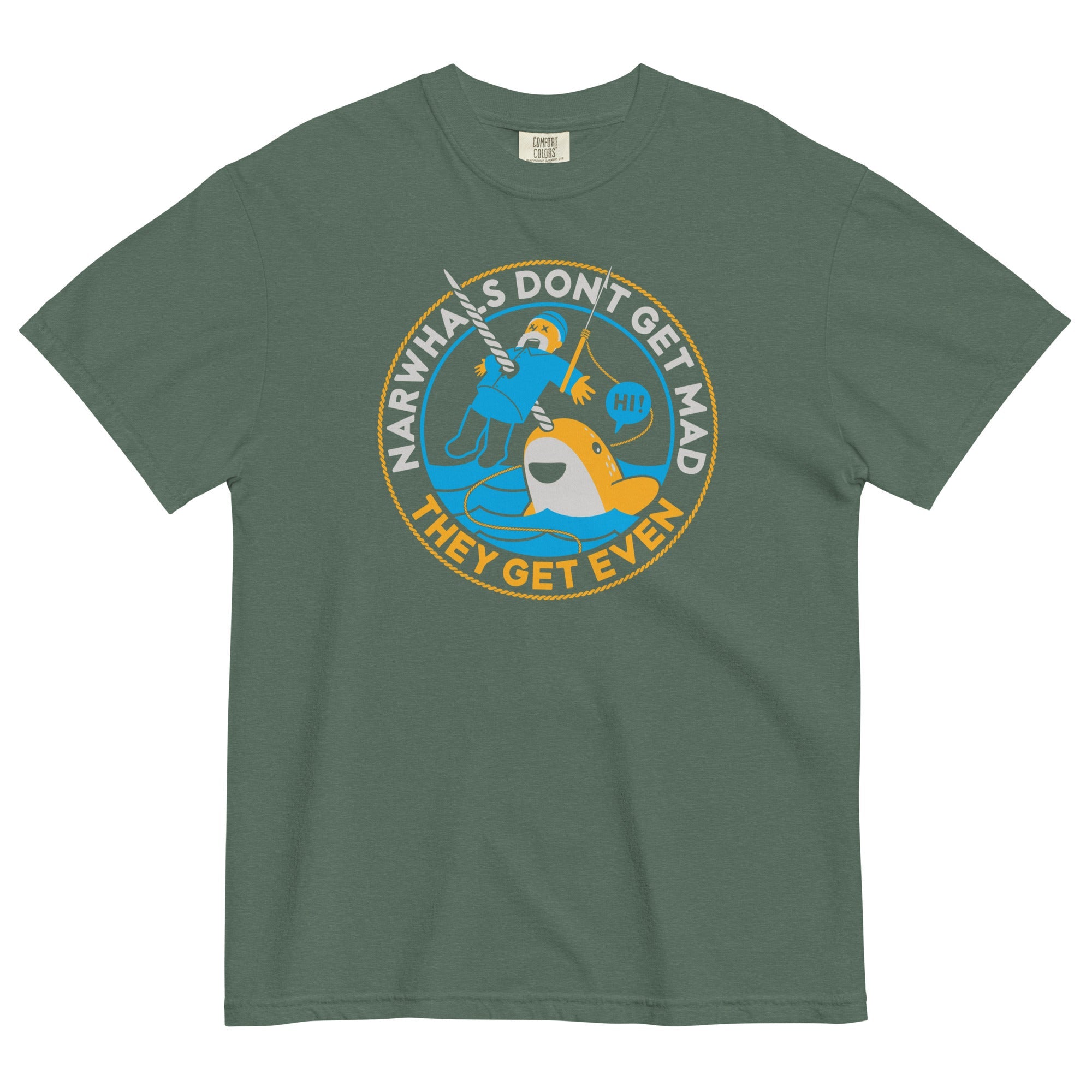 Narwhals Don't Get Mad Men's Relaxed Fit Tee