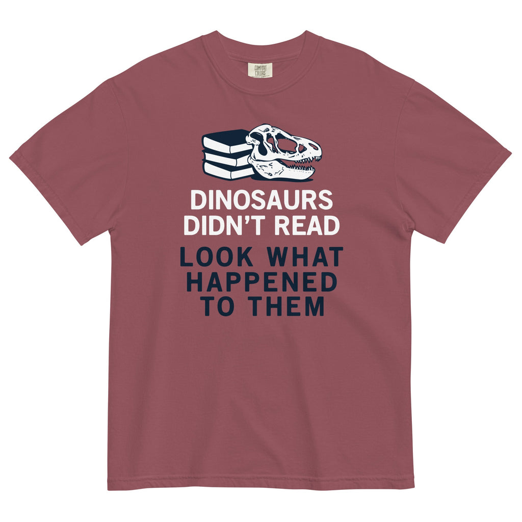 Dinosaurs Didn't Read Men's Relaxed Fit Tee