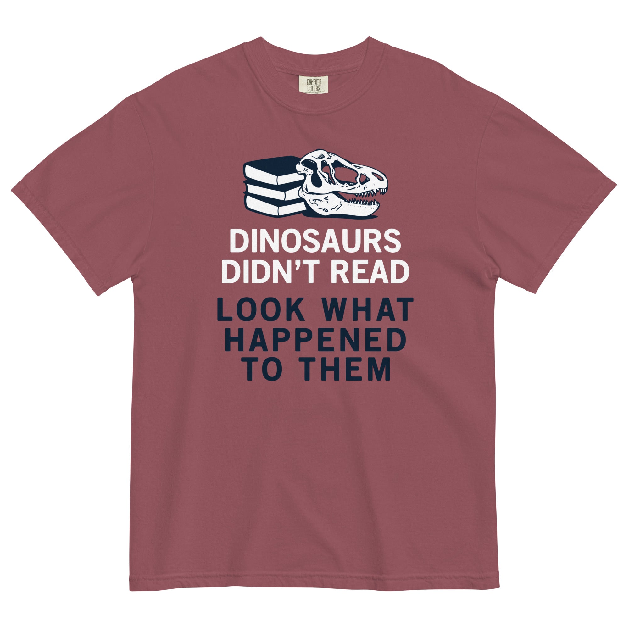 Dinosaurs Didn't Read Men's Relaxed Fit Tee