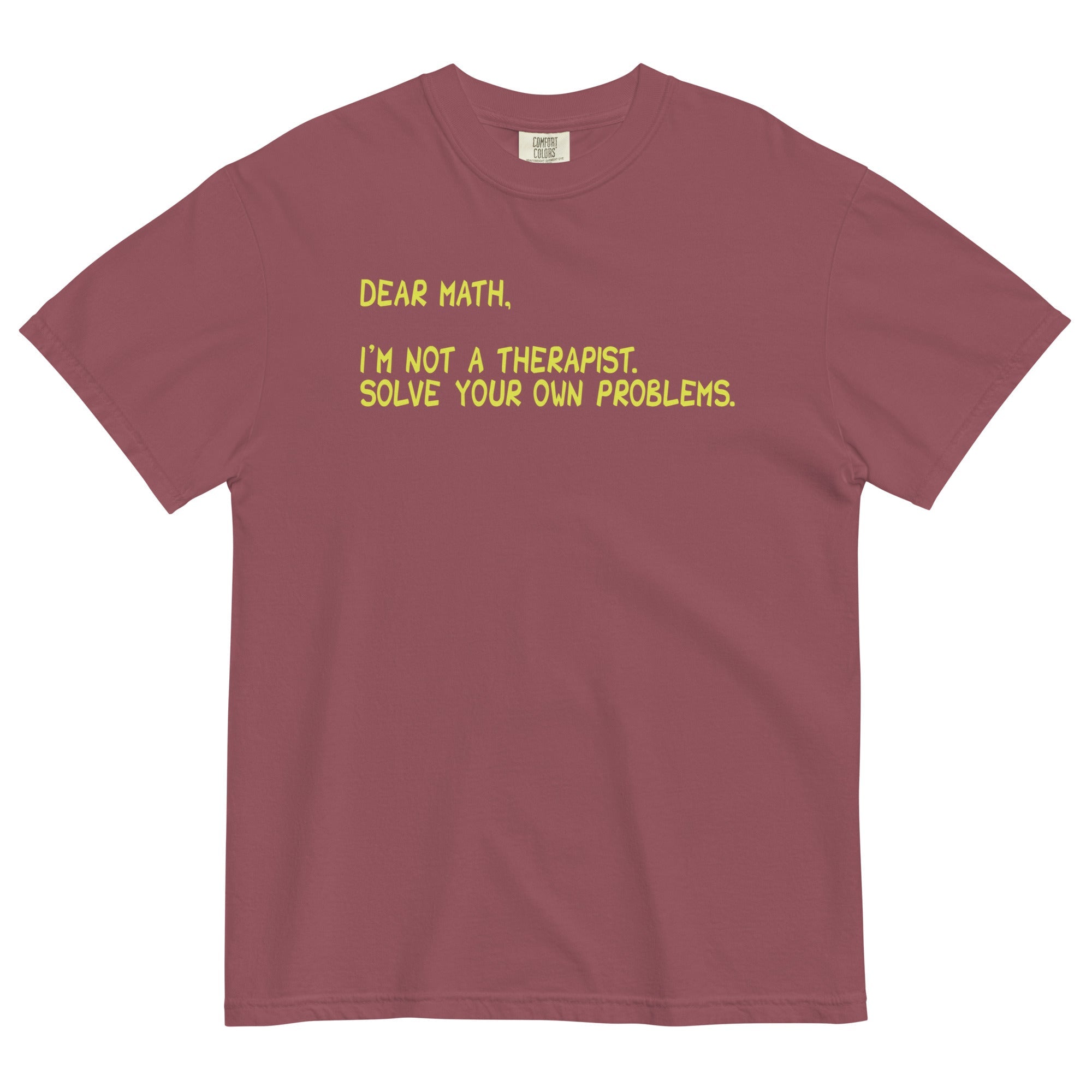 Dear Math, I'm Not A Therapist Men's Relaxed Fit Tee