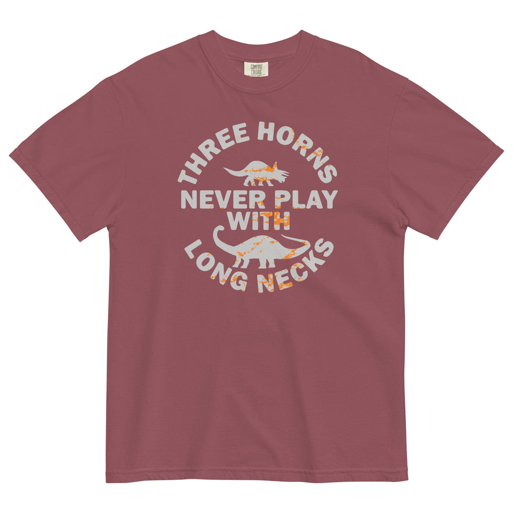 Three Horns Never Play With Long Necks Men's Relaxed Fit Tee