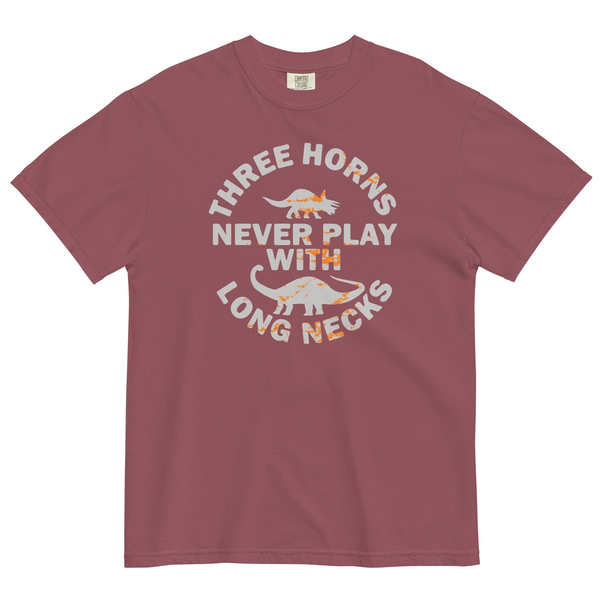 Three Horns Never Play With Long Necks Men's Relaxed Fit Tee