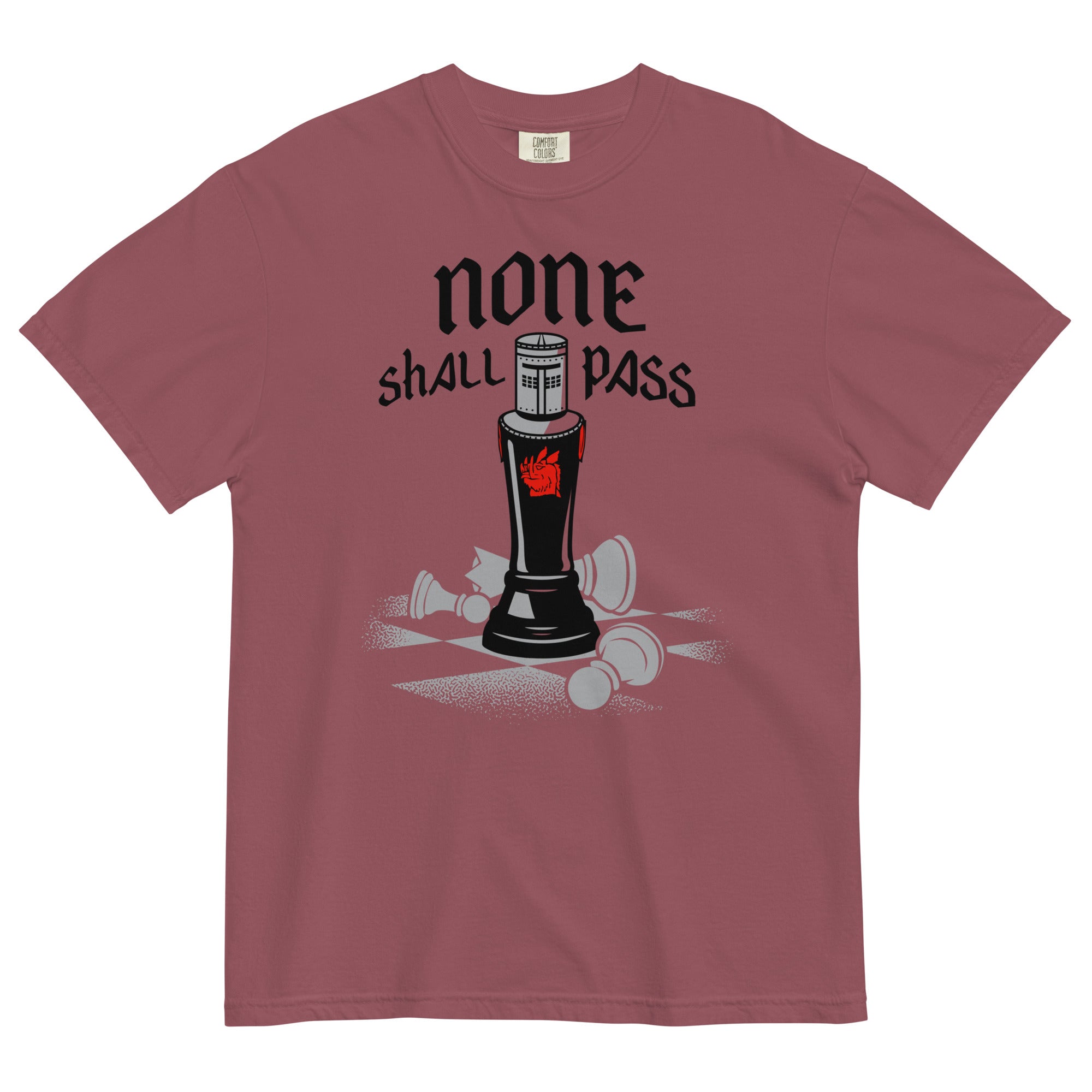 None Shall Pass Black Knight Men's Relaxed Fit Tee