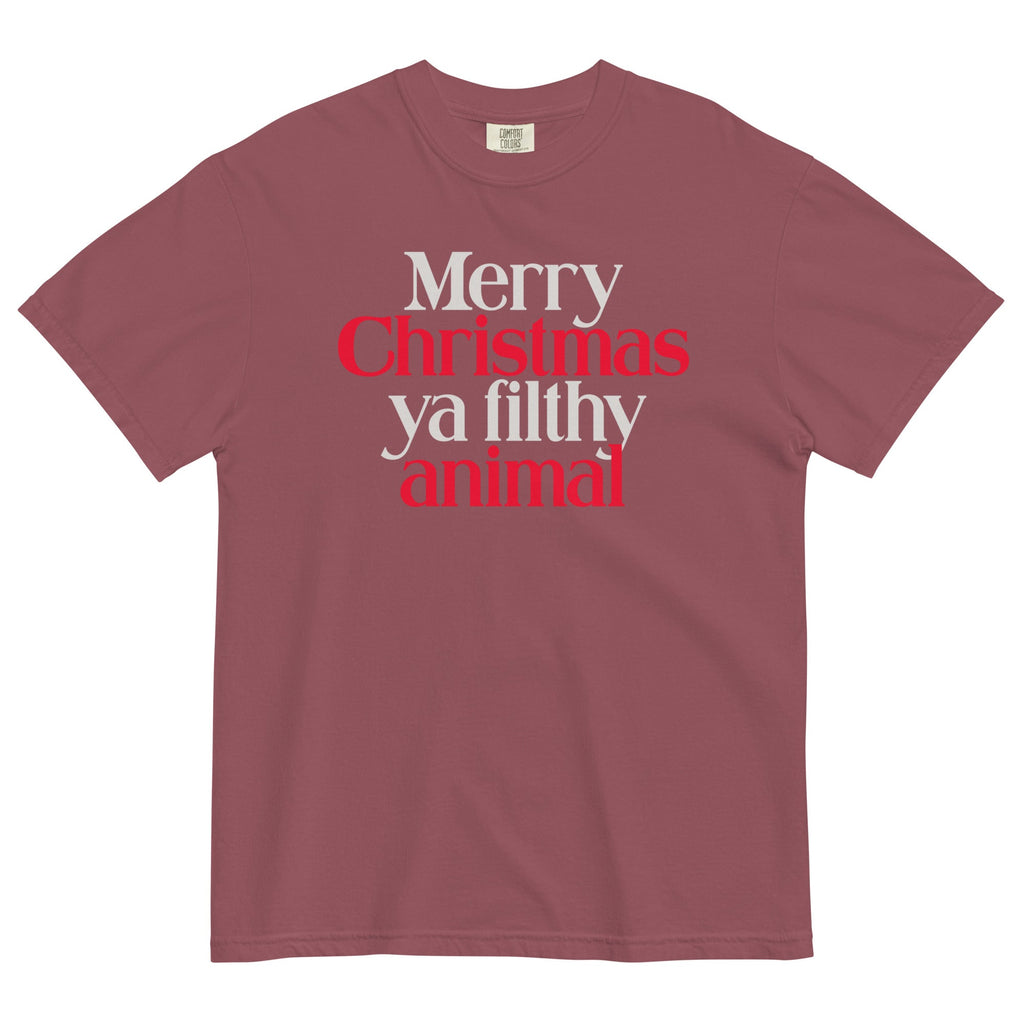 Merry Christmas Ya Filthy Animal Men's Relaxed Fit Tee