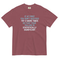Try 2 More Times So That Your Failure Is Statistically Significant Men's Relaxed Fit Tee