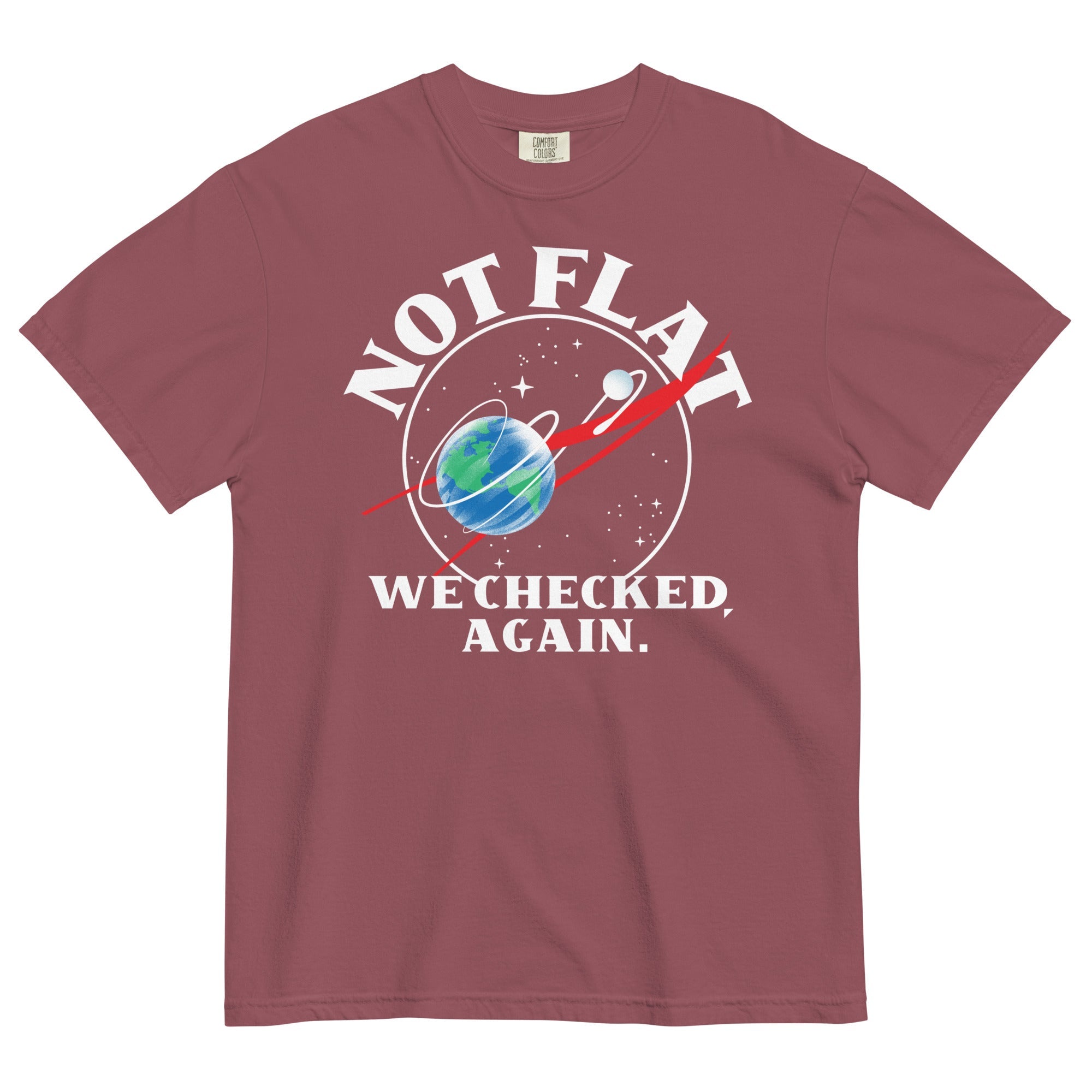 Not Flat We Checked Again Men's Relaxed Fit Tee