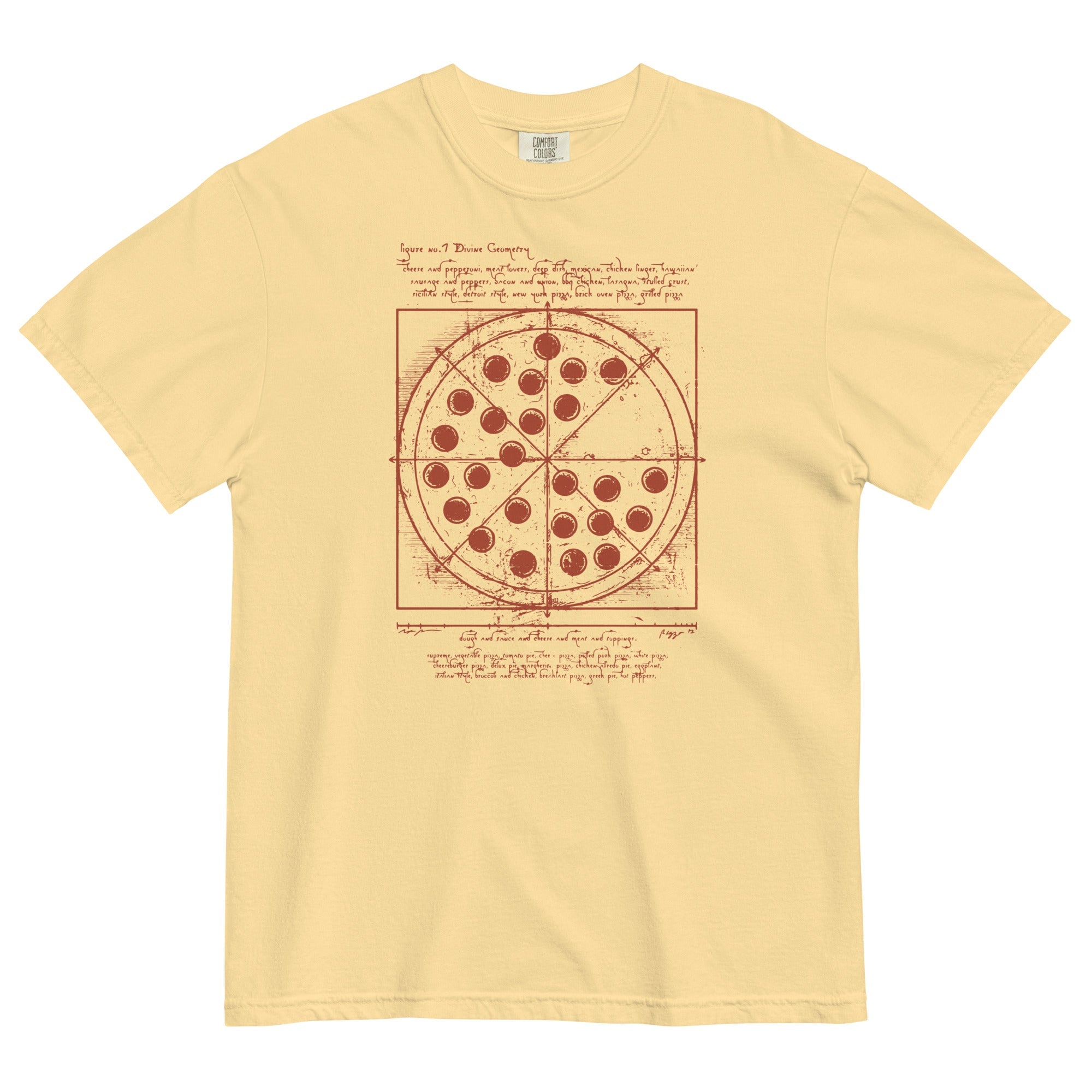 Vitruvian Pizza Men's Relaxed Fit Tee