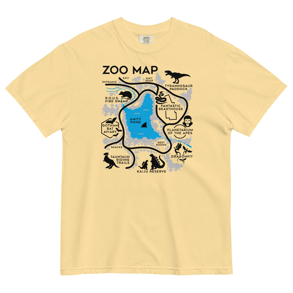 Zoo Map Men's Relaxed Fit Tee
