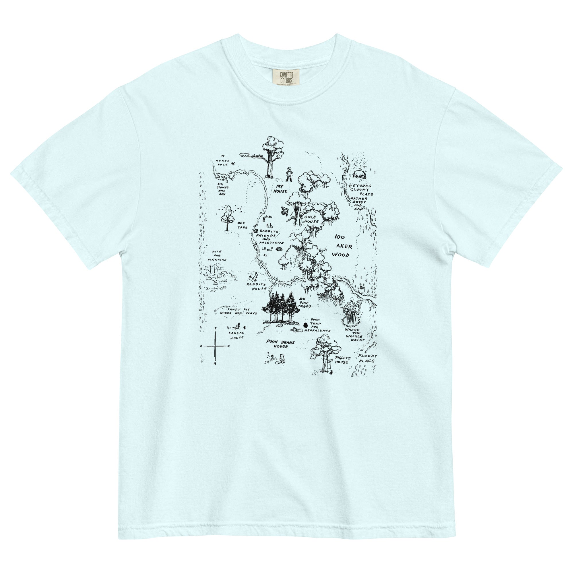 100 Acre Map Men's Relaxed Fit Tee