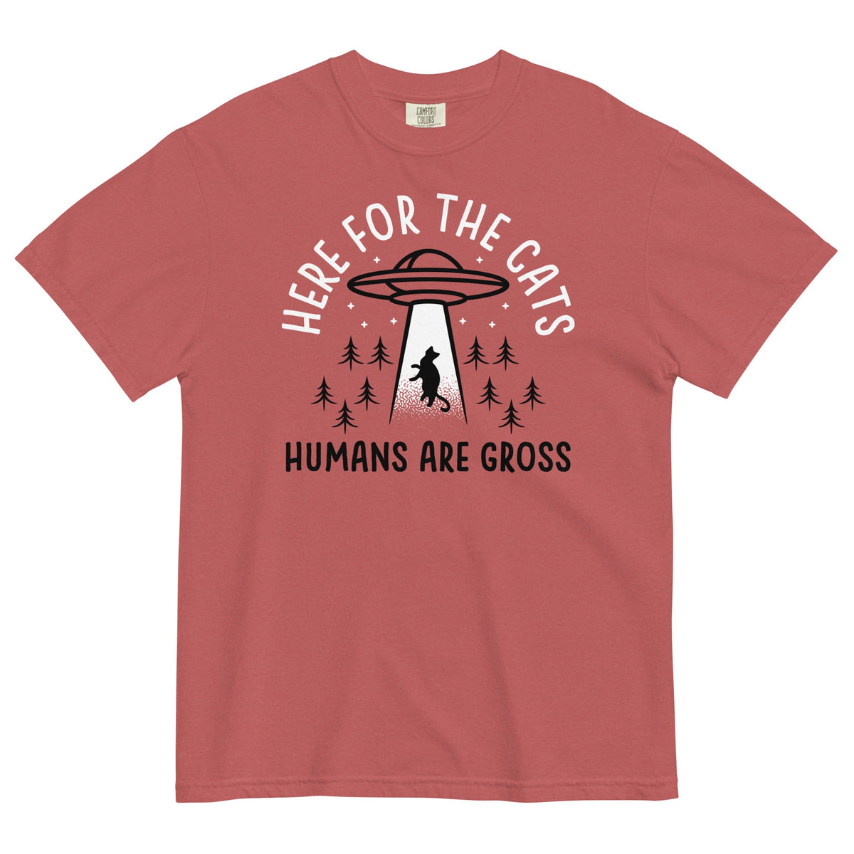 Here For The Cats, Humans Are Gross Men's Relaxed Fit Tee