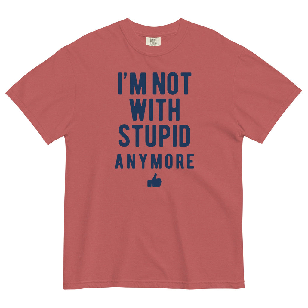 I'm Not With Stupid Anymore Men's Relaxed Fit Tee