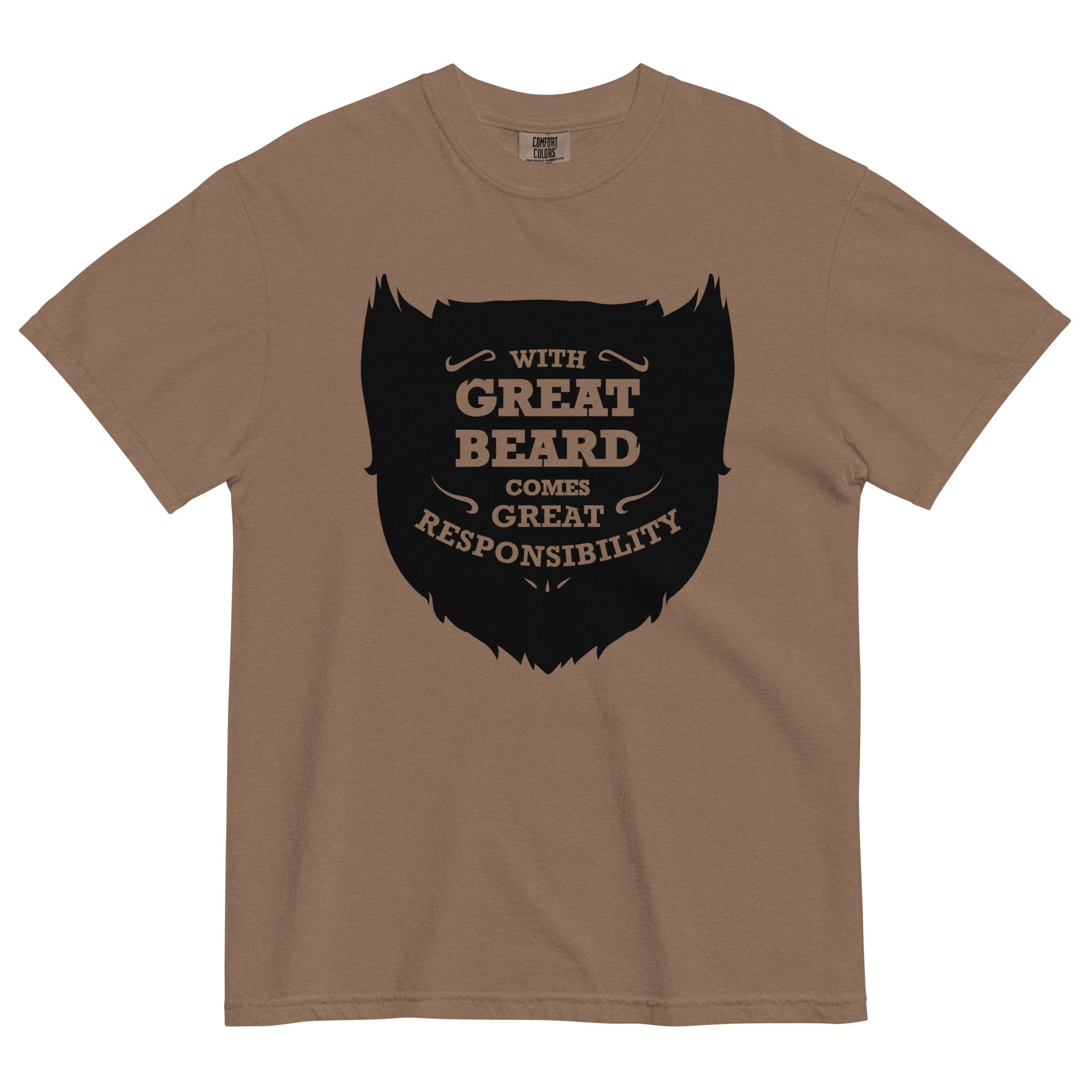 With Great Beard Comes Great Responsibility Men's Relaxed Fit Tee