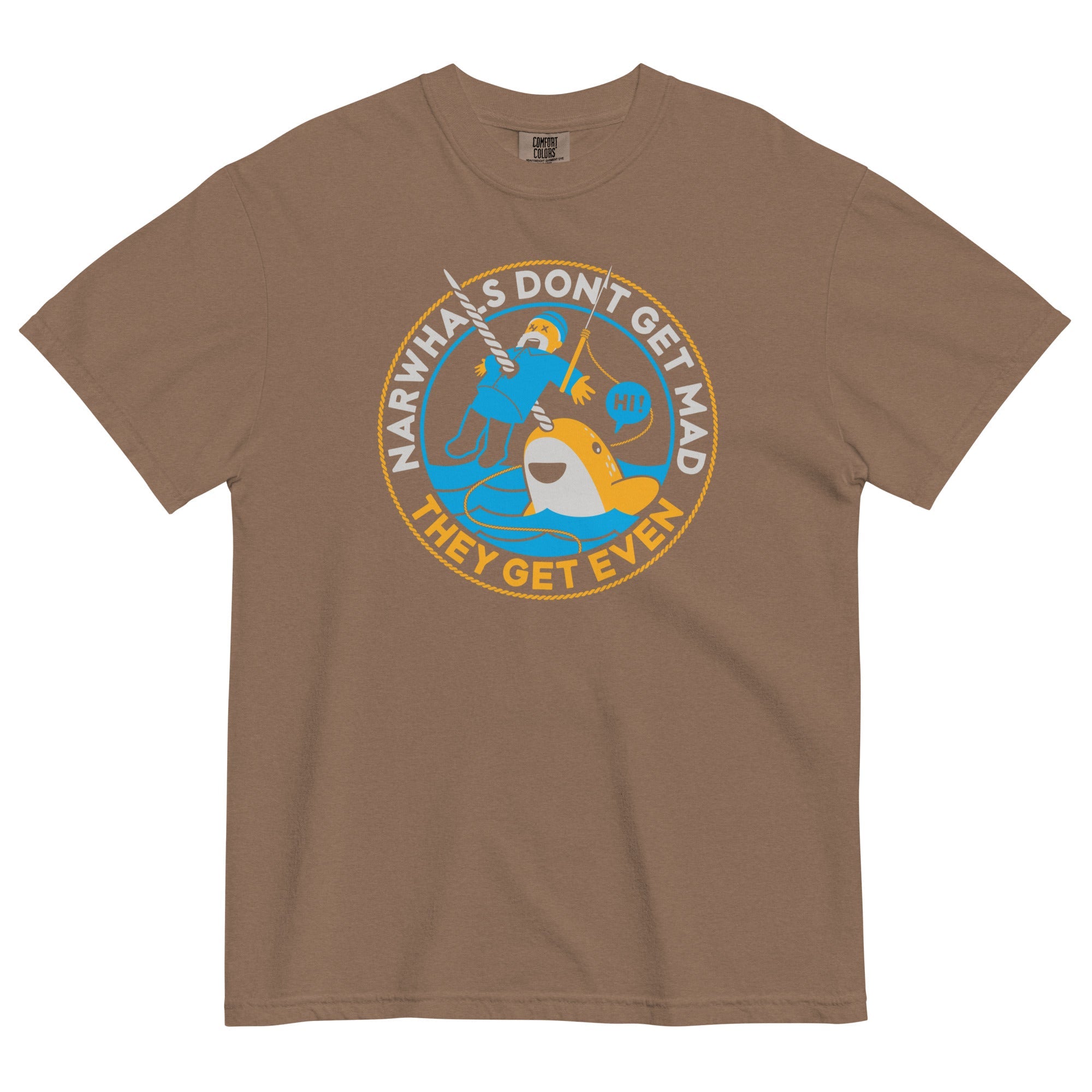 Narwhals Don't Get Mad Men's Relaxed Fit Tee