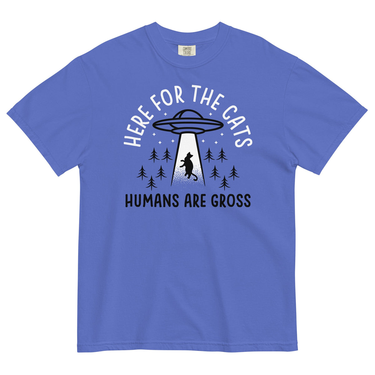 Here For The Cats, Humans Are Gross Men's Relaxed Fit Tee