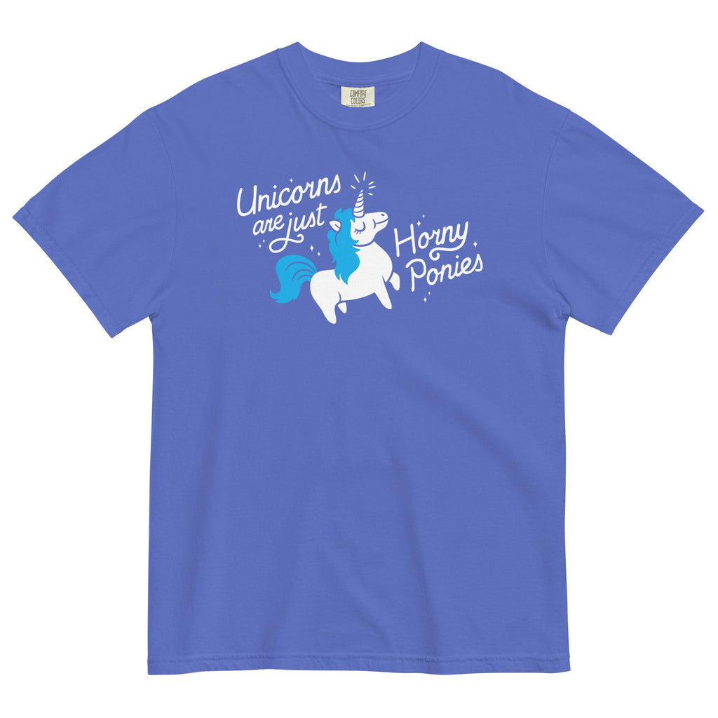 Unicorns Are Just Horny Ponies Men's Relaxed Fit Tee