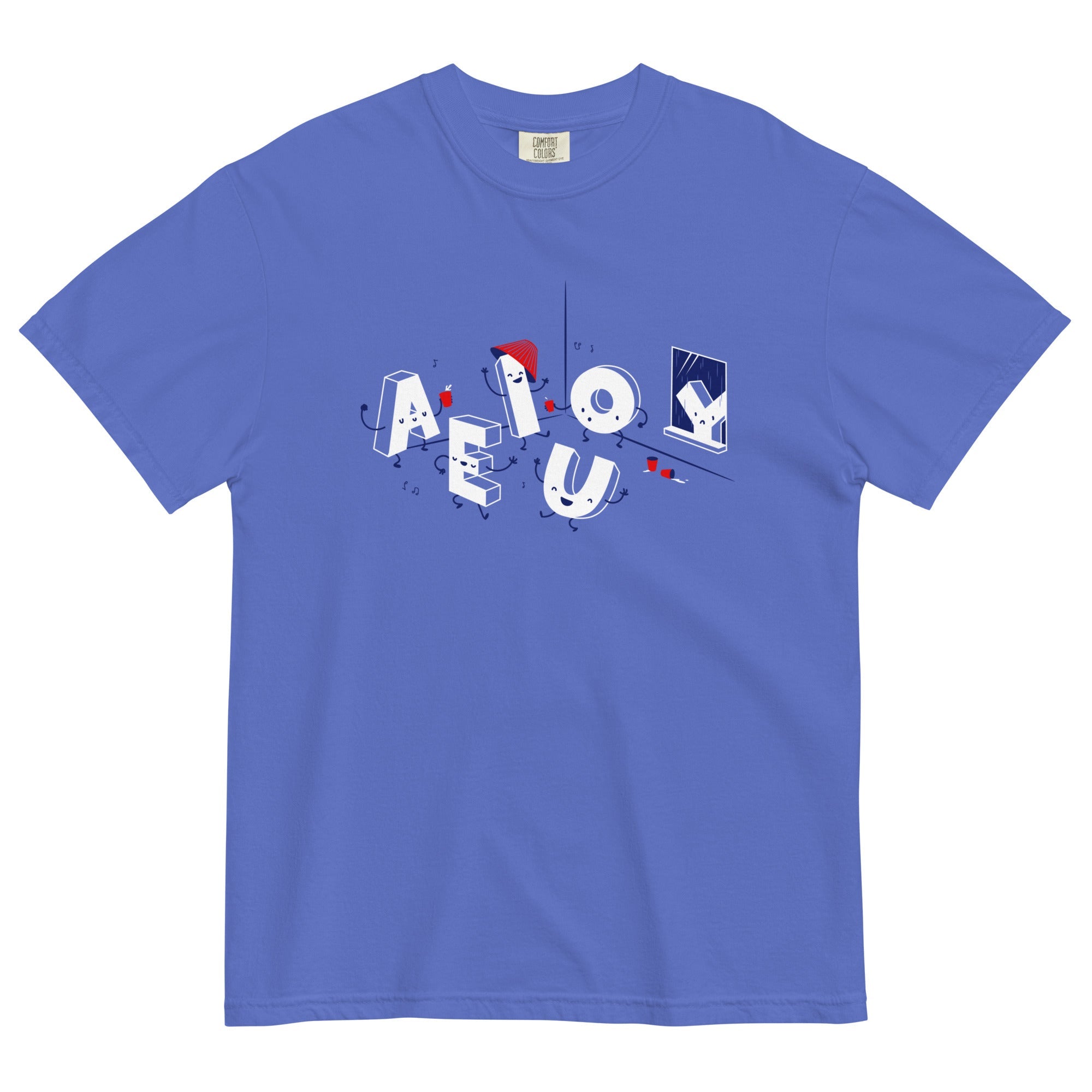 Vowel Party Time Men's Relaxed Fit Tee