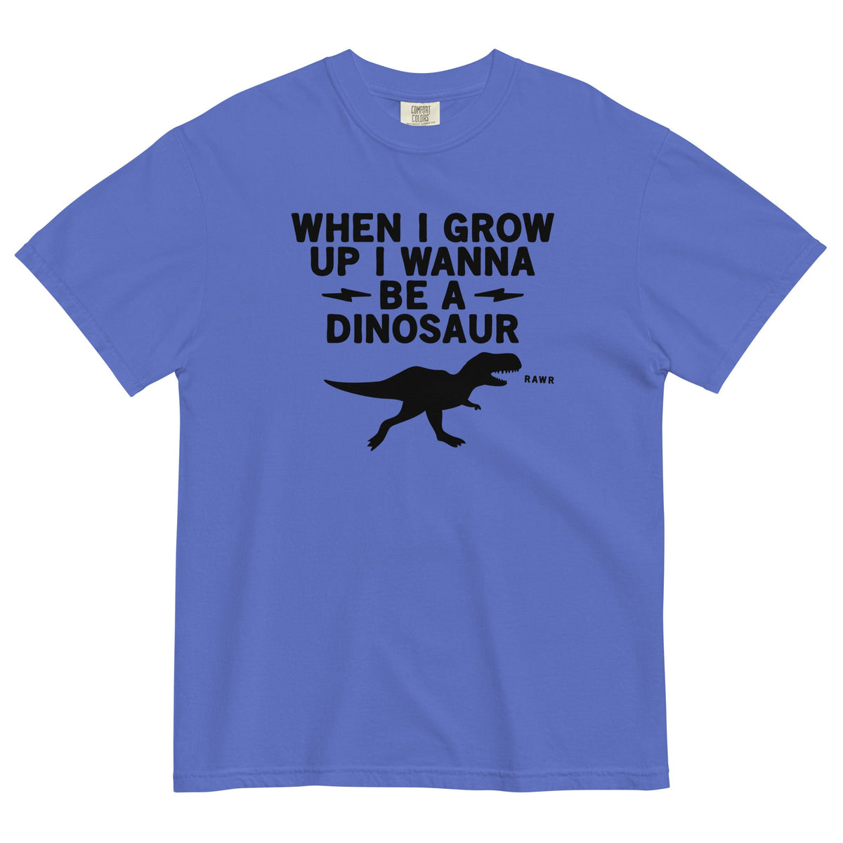 When I Grow Up I Wanna Be A Dinosaur Men's Relaxed Fit Tee