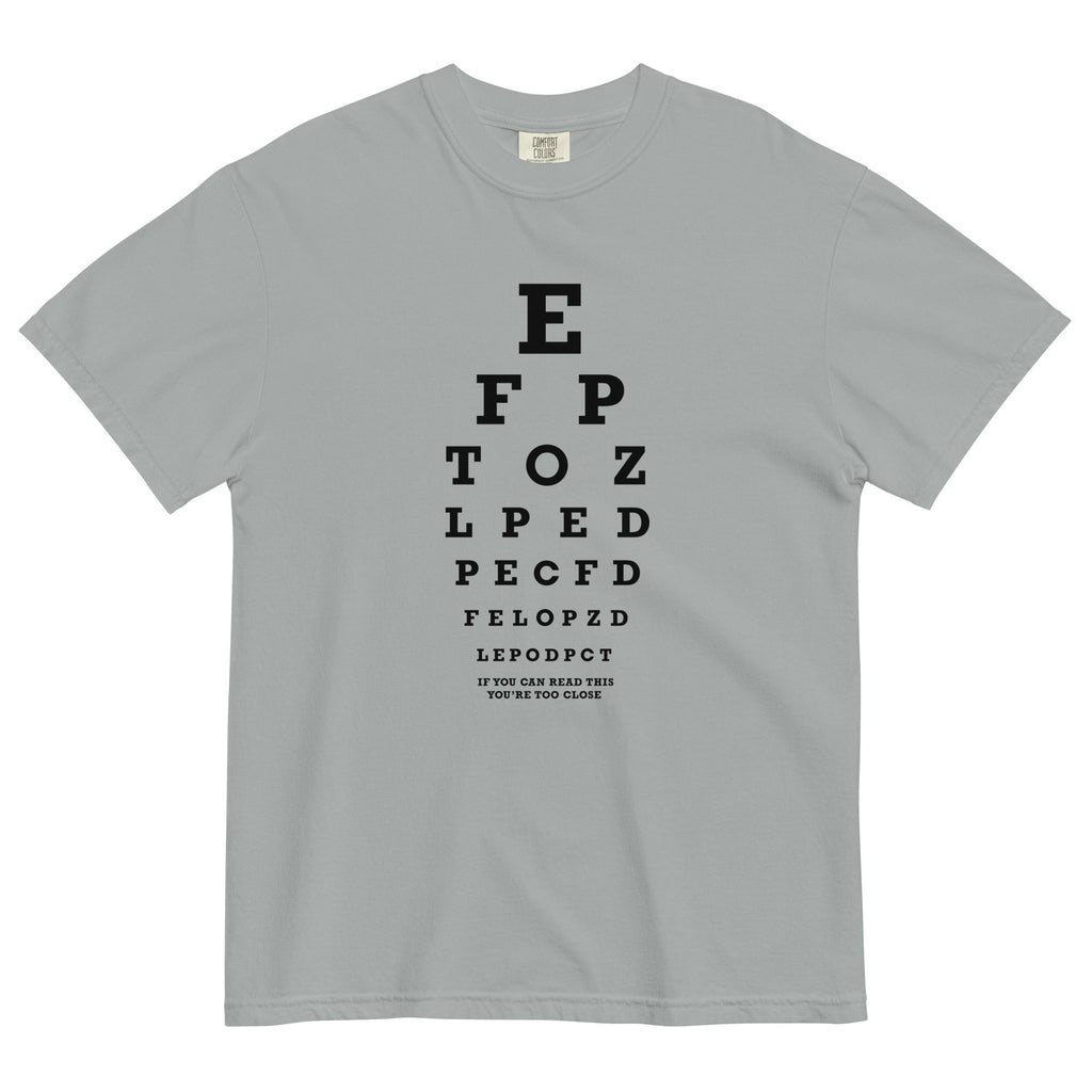 Too Close Eye Chart Men's Relaxed Fit Tee