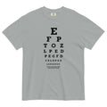 Too Close Eye Chart Men's Relaxed Fit Tee