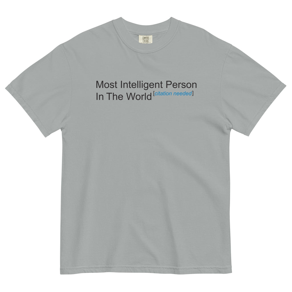 Most Intelligent Person in the World Citation Needed Men's Relaxed Fit Tee