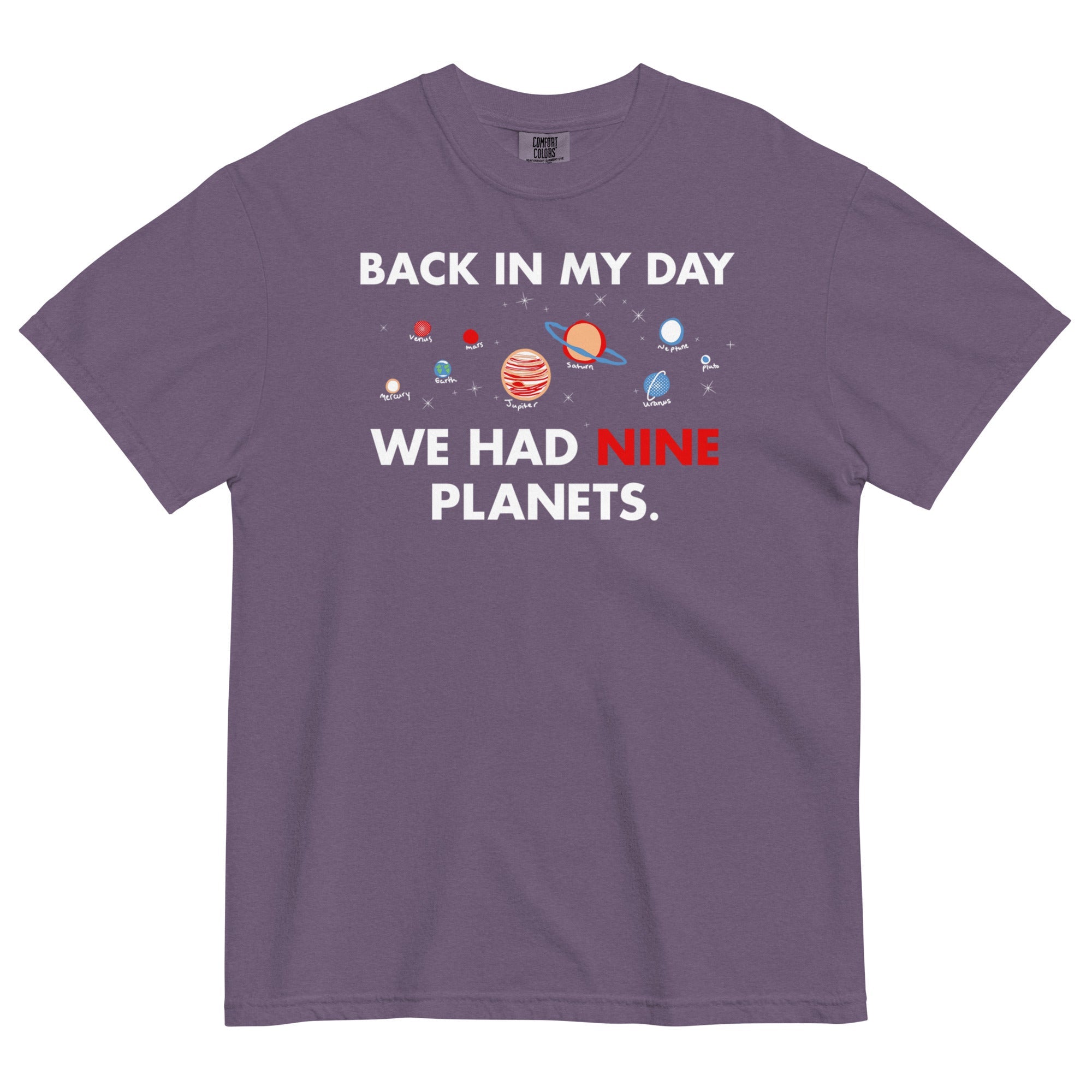 Back In My Day We Had Nine Planets Men's Relaxed Fit Tee
