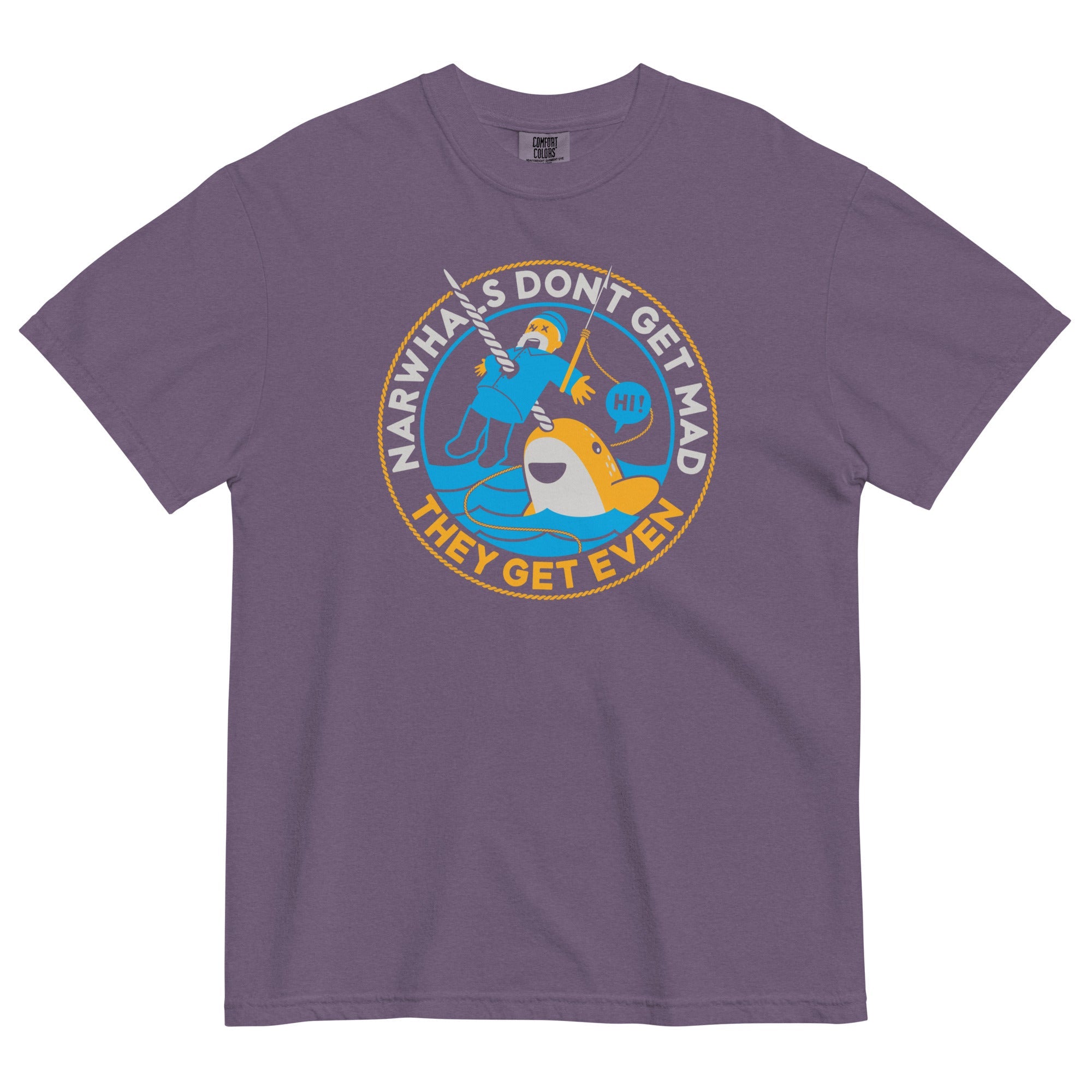 Narwhals Don't Get Mad Men's Relaxed Fit Tee
