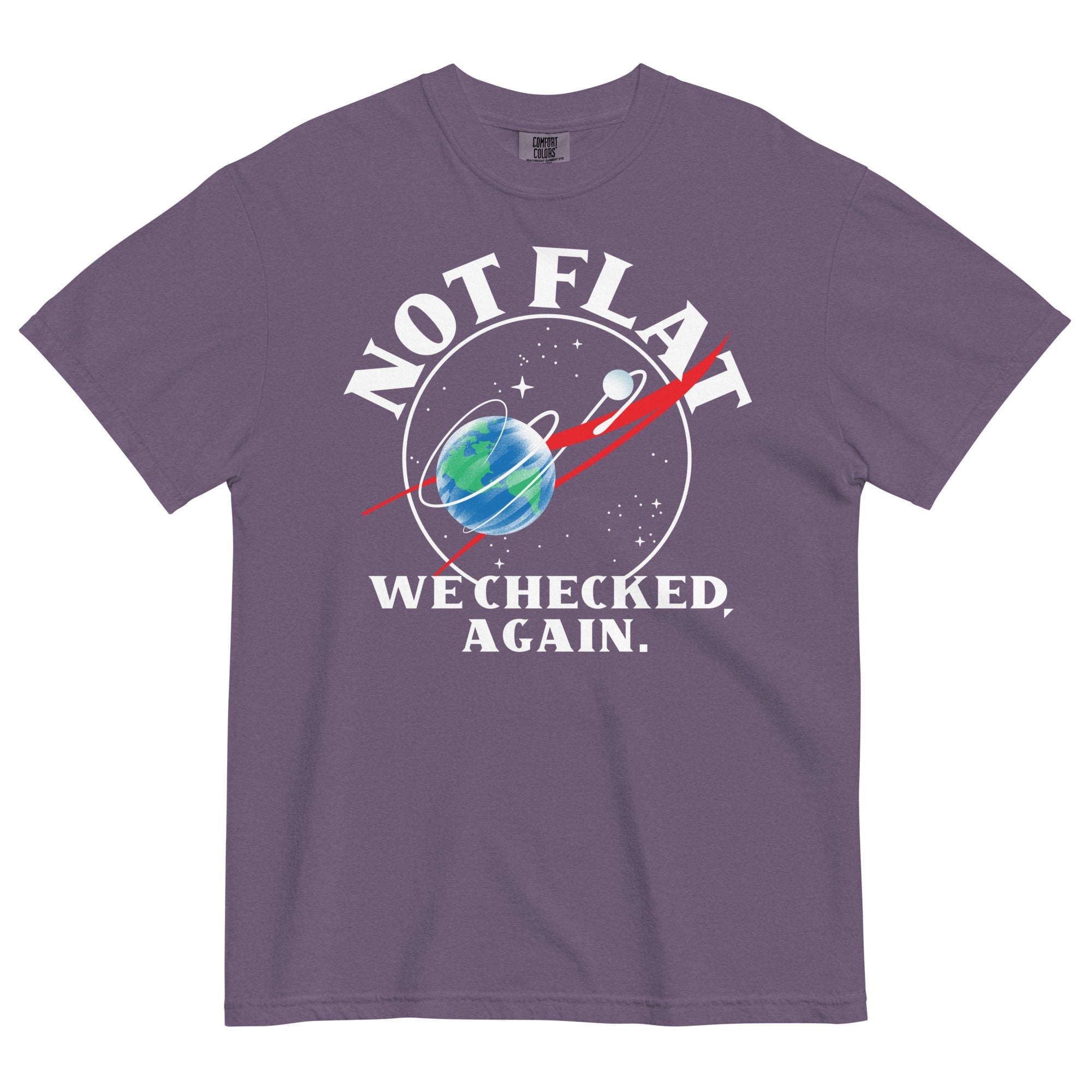 Not Flat We Checked Again Men's Relaxed Fit Tee