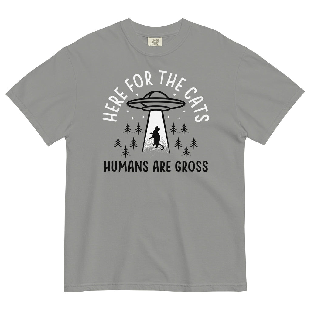 Here For The Cats, Humans Are Gross Men's Relaxed Fit Tee