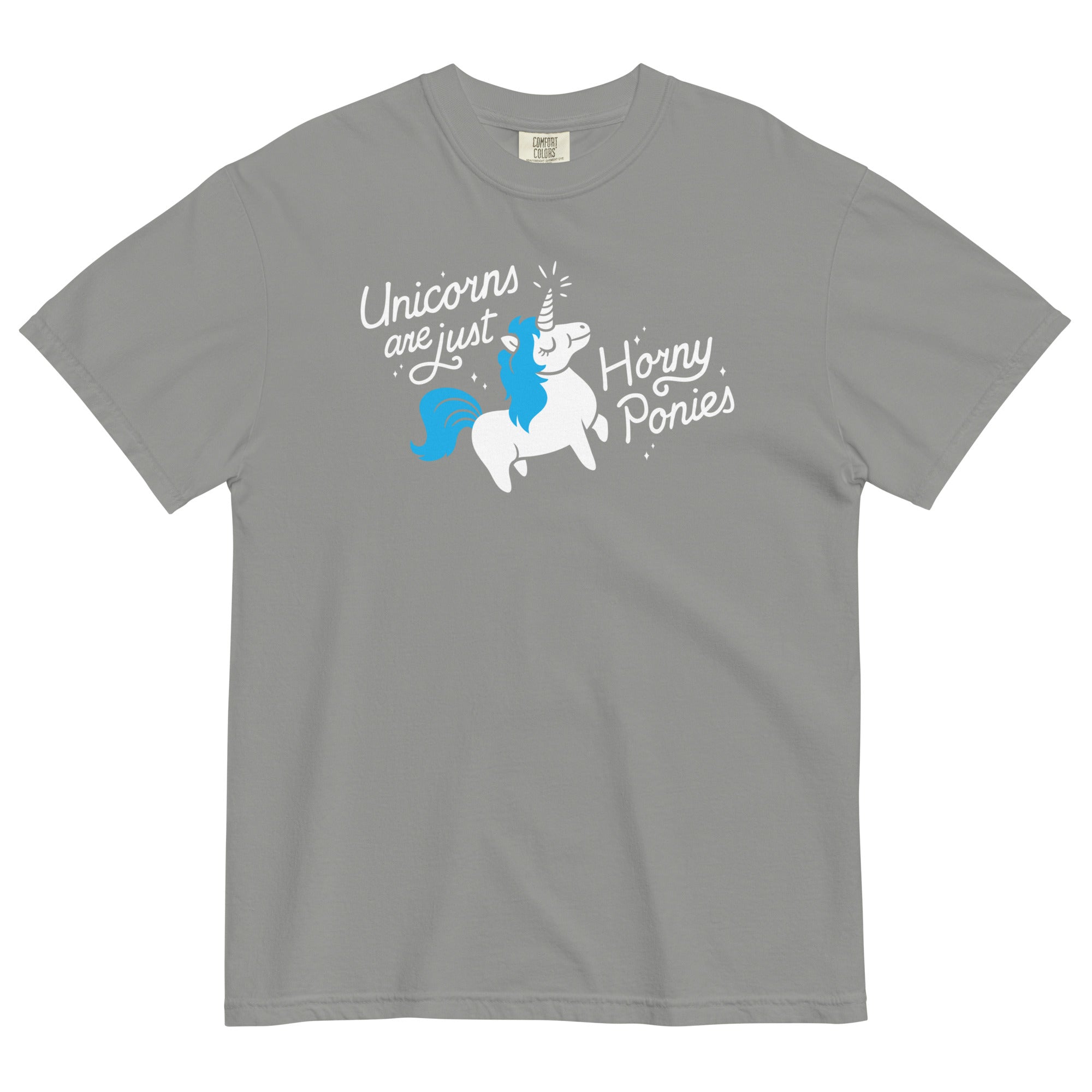 Unicorns Are Just Horny Ponies Men's Relaxed Fit Tee