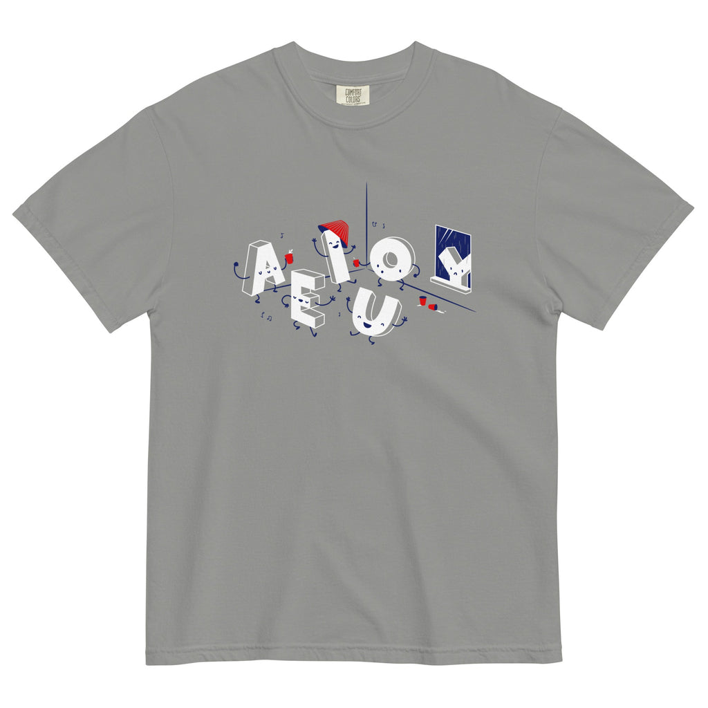 Vowel Party Time Men's Relaxed Fit Tee