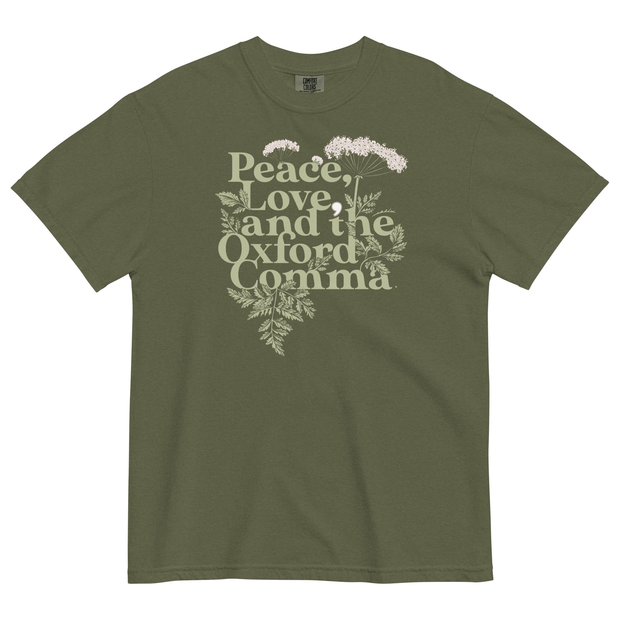 Peace, Love, And The Oxford Comma Men's Relaxed Fit Tee