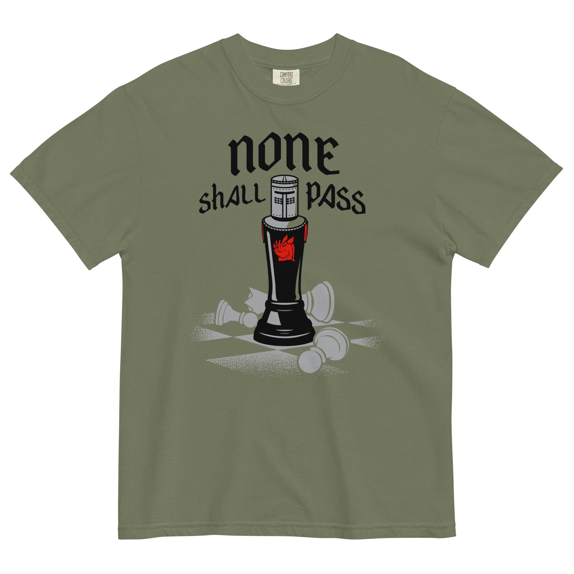 None Shall Pass Black Knight Men's Relaxed Fit Tee