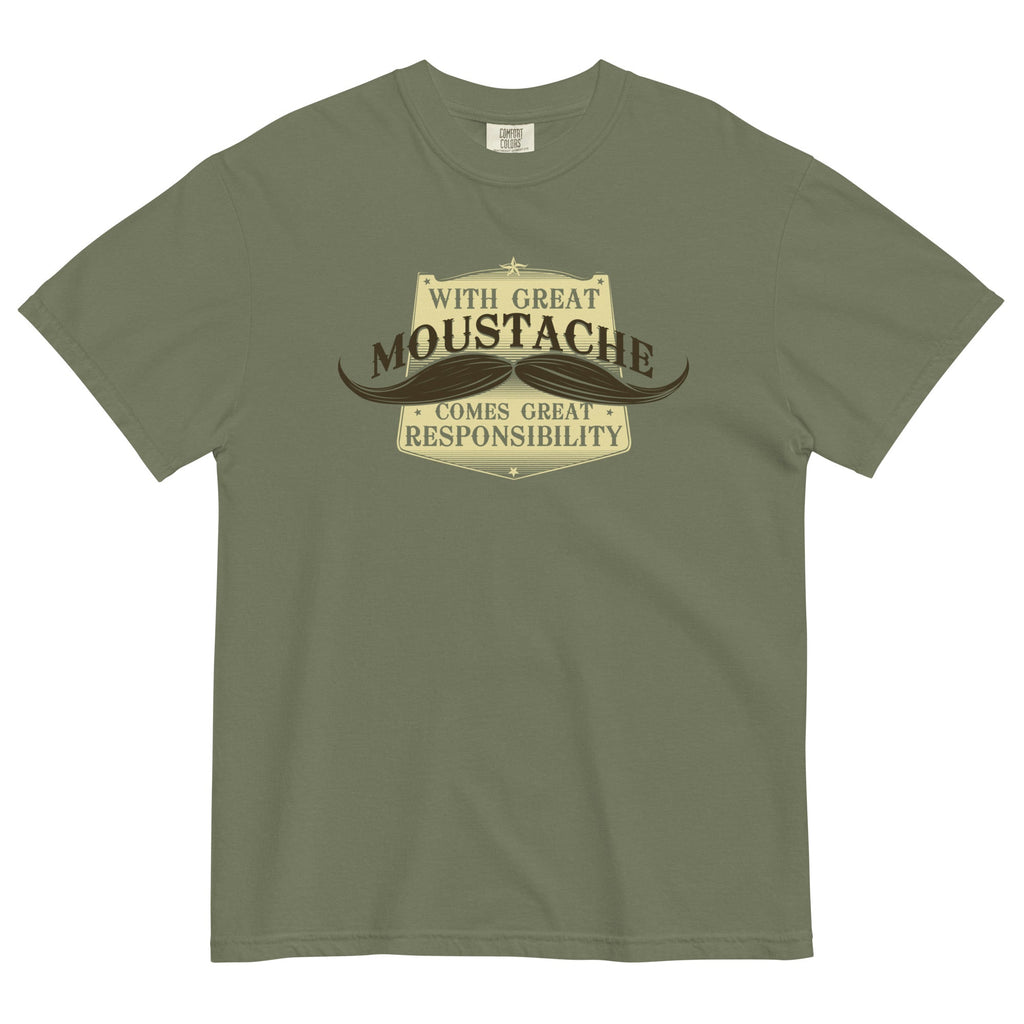 With Great Moustache Men's Relaxed Fit Tee