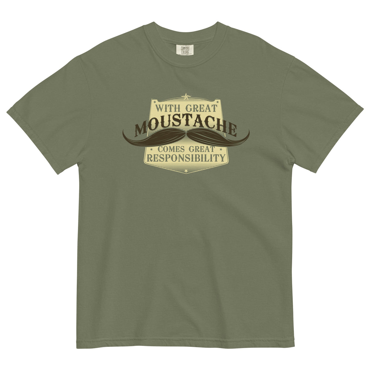 With Great Moustache Men's Relaxed Fit Tee