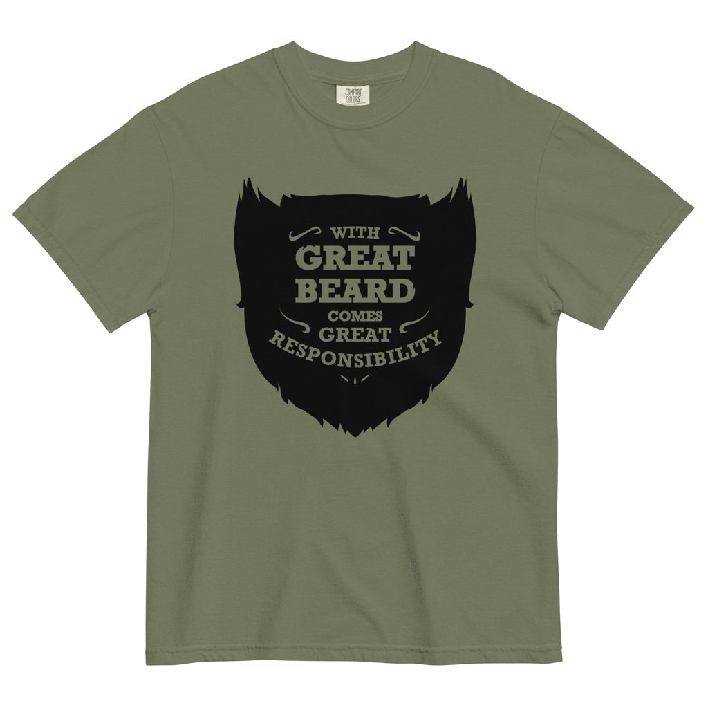 With Great Beard Comes Great Responsibility Men's Relaxed Fit Tee