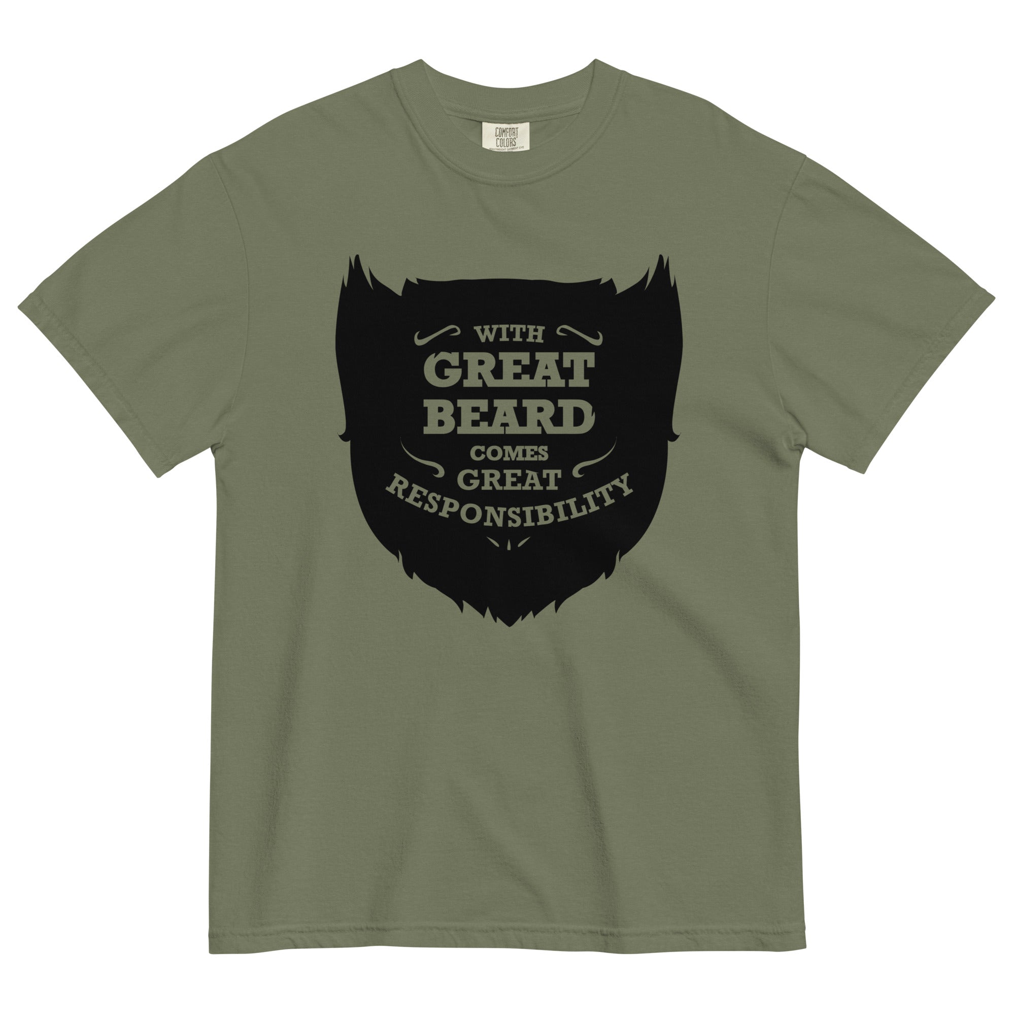 With Great Beard Comes Great Responsibility Men's Relaxed Fit Tee