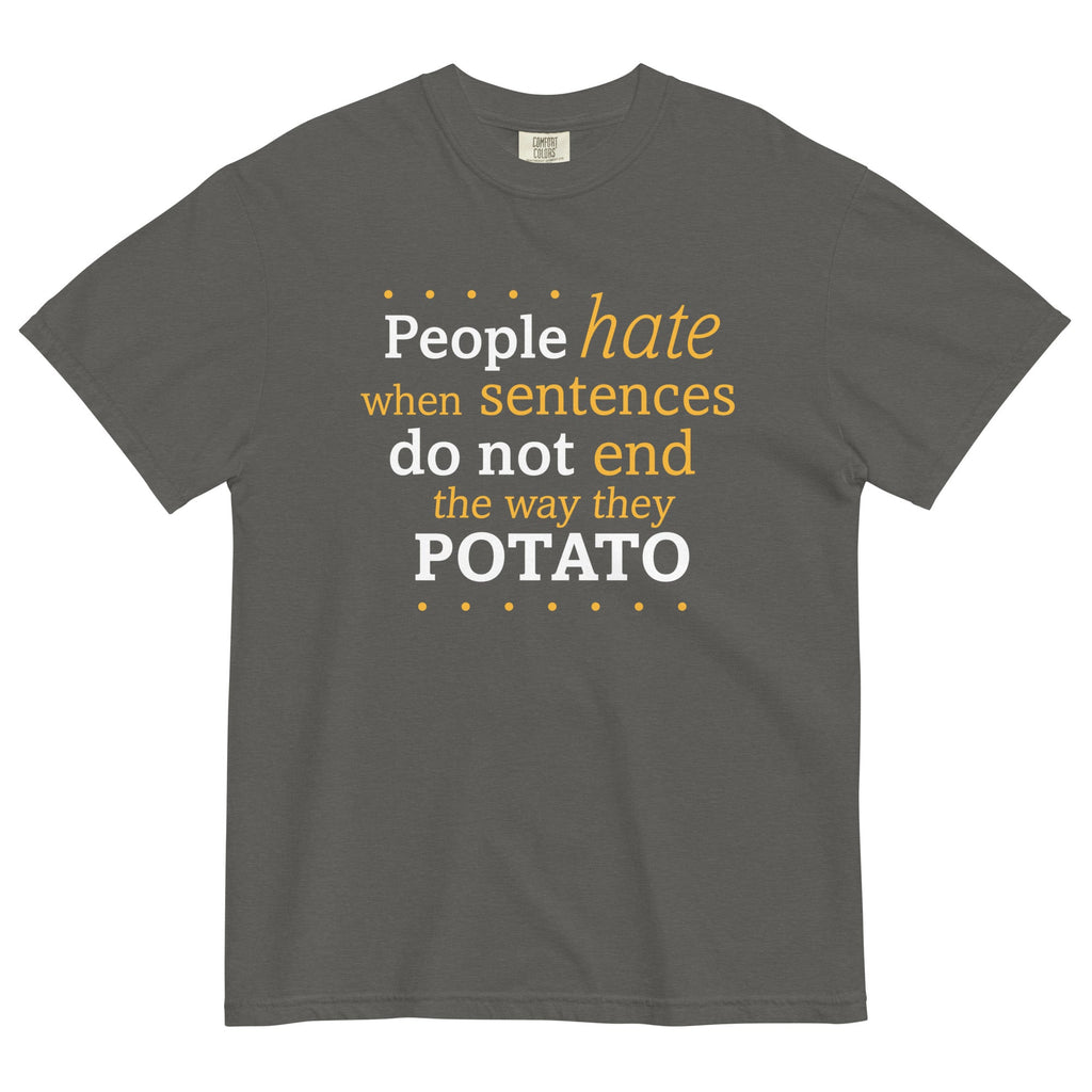 Sentences That End In Potato Men's Relaxed Fit Tee