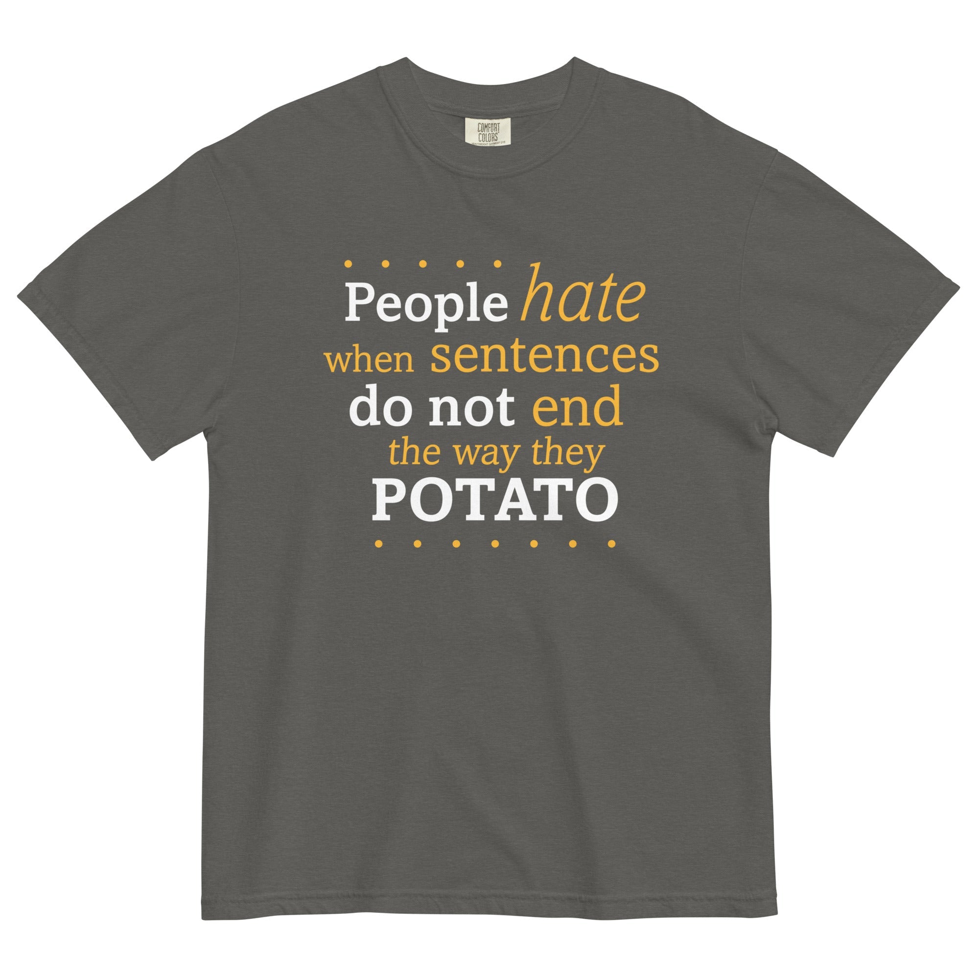 Sentences That End In Potato Men's Relaxed Fit Tee