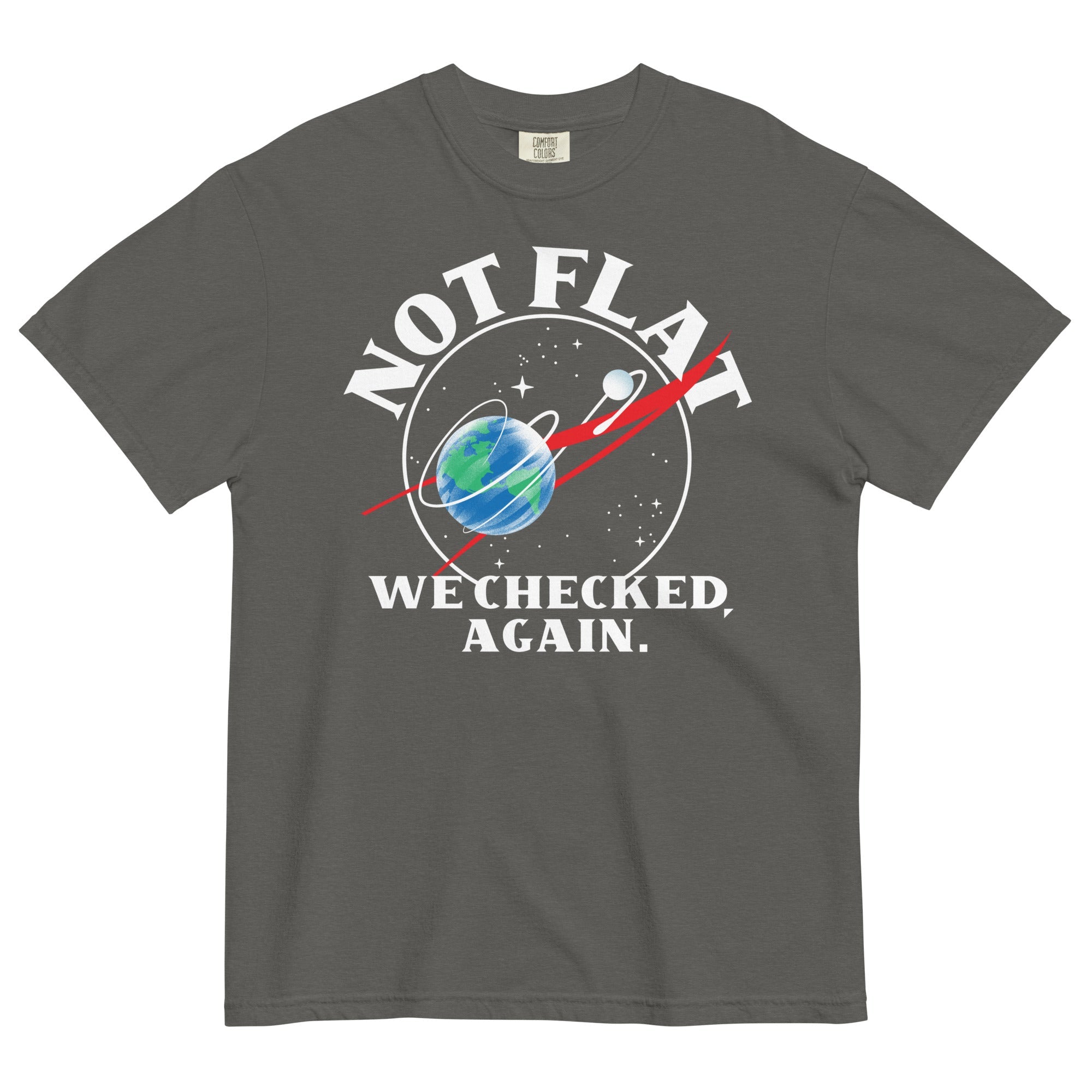 Not Flat We Checked Again Men's Relaxed Fit Tee