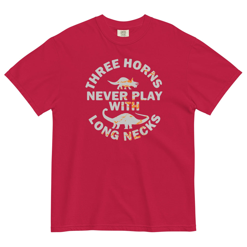 Three Horns Never Play With Long Necks Men's Relaxed Fit Tee