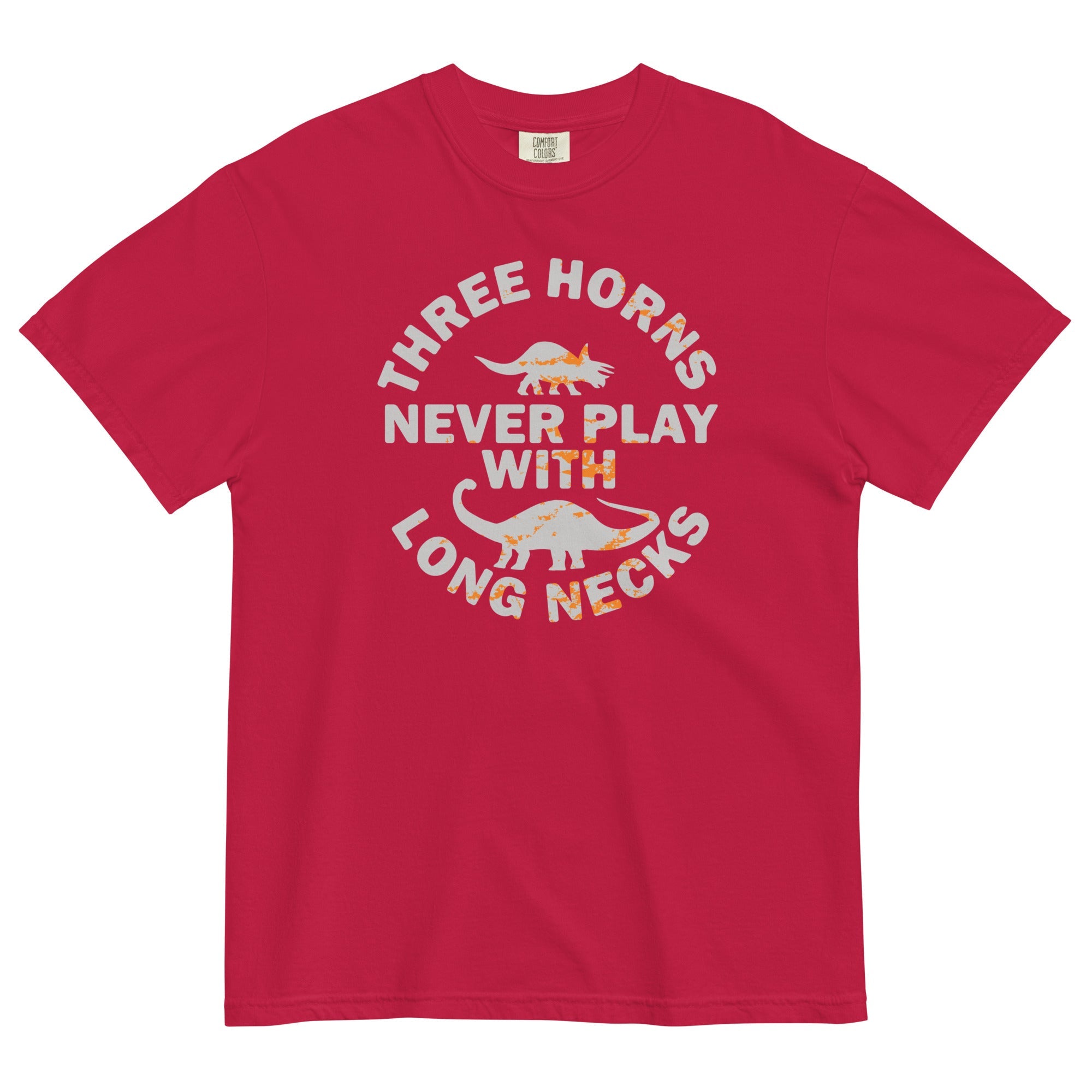 Three Horns Never Play With Long Necks Men's Relaxed Fit Tee
