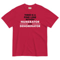 There Is A Fine Line Between Numerator And Denominator Men's Relaxed Fit Tee