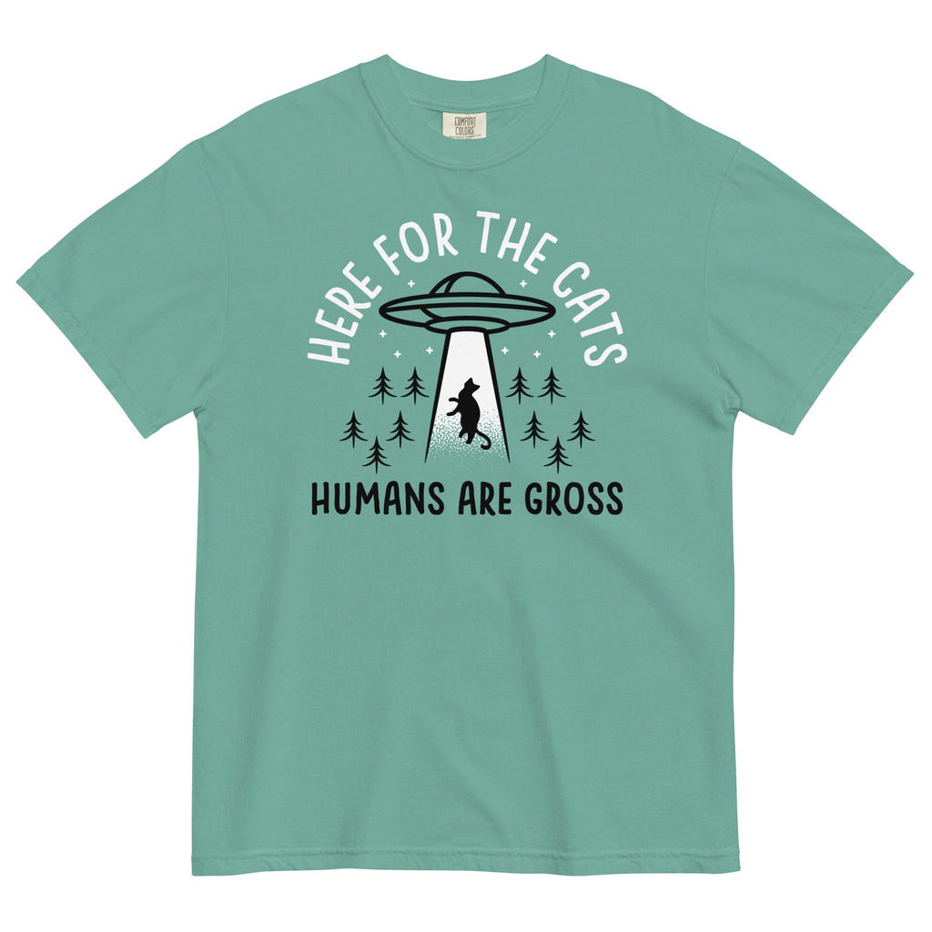Here For The Cats, Humans Are Gross Men's Relaxed Fit Tee