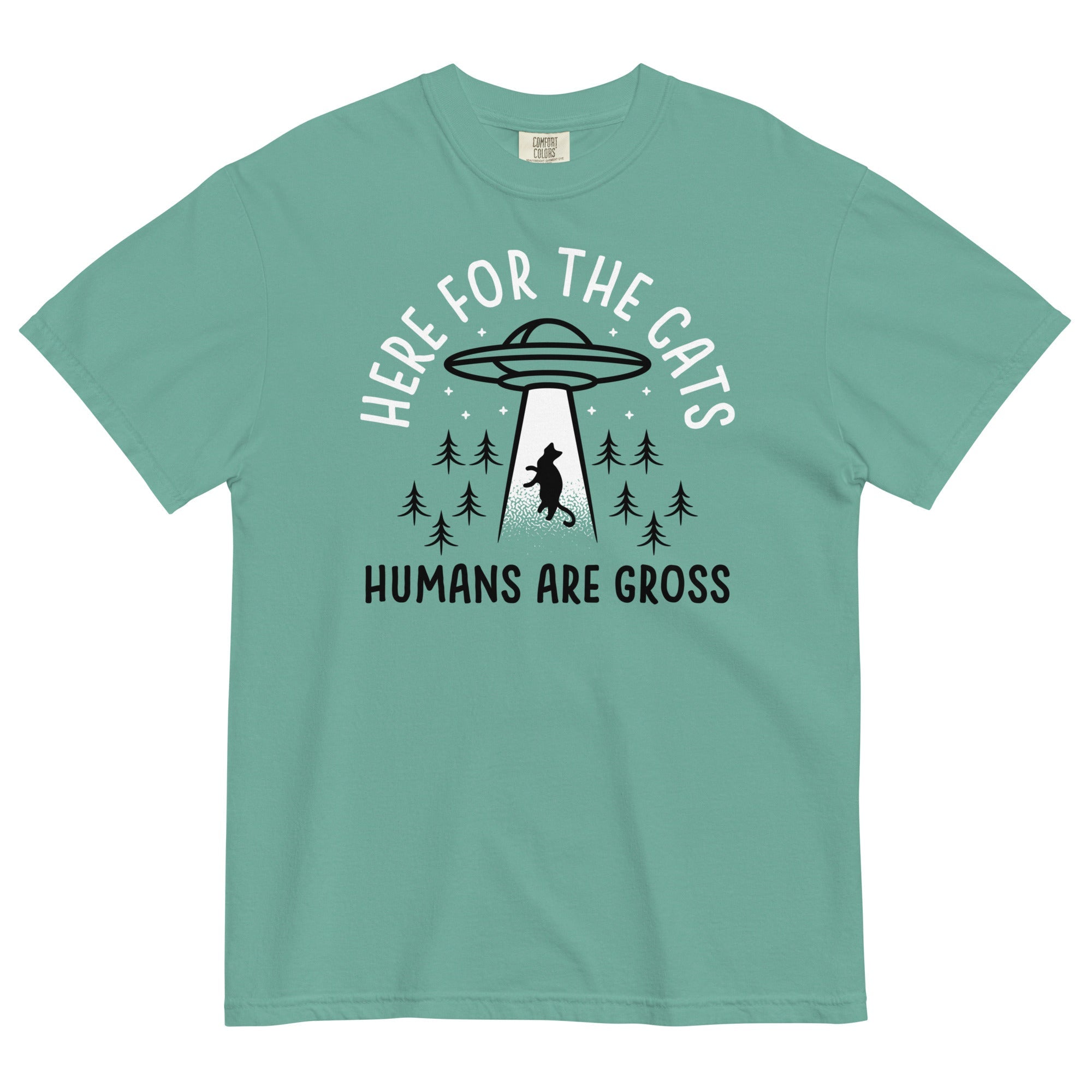 Here For The Cats, Humans Are Gross Men's Relaxed Fit Tee